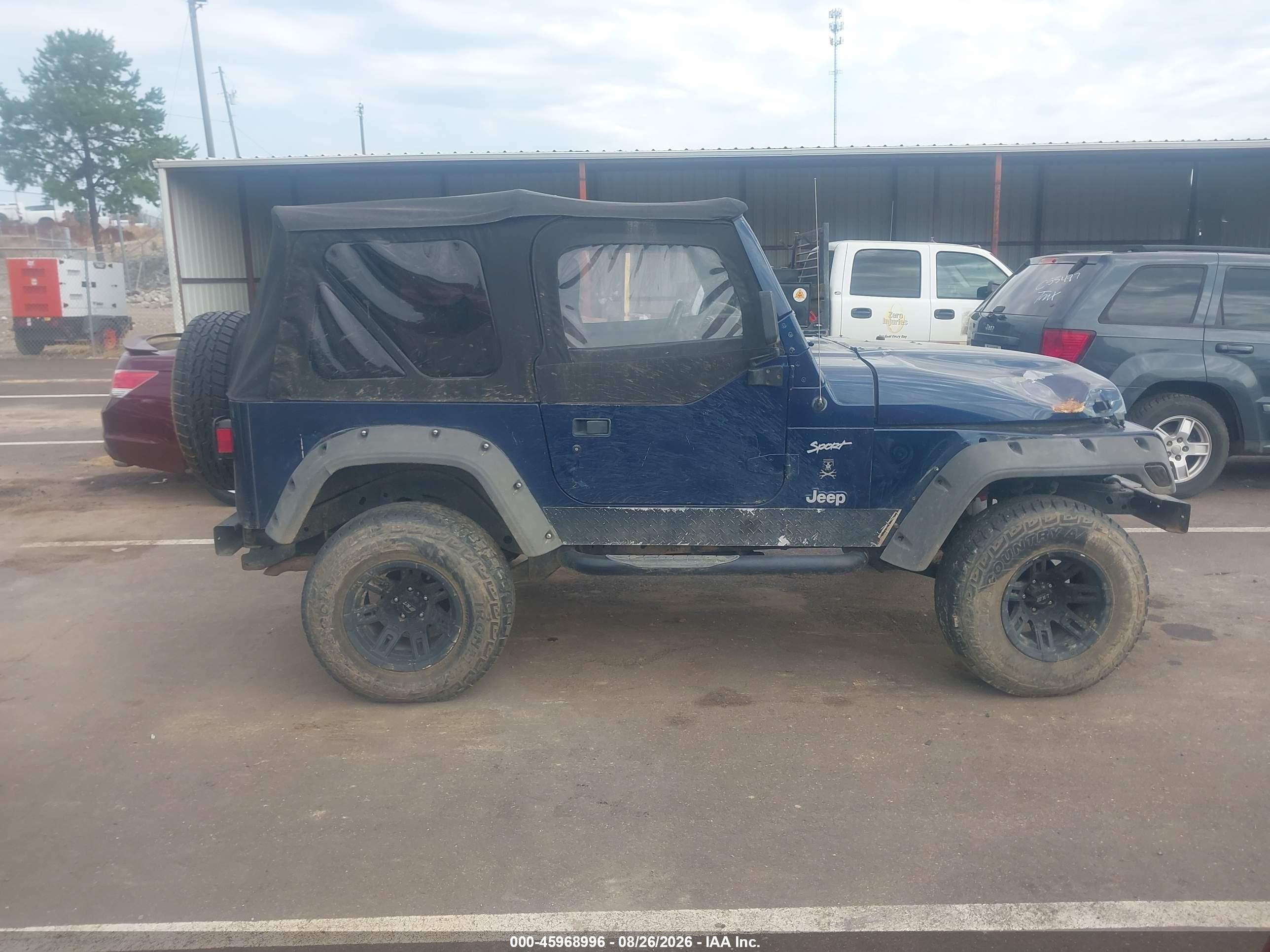 2002 Jeep Wrangler Sport Blue vin: 1J4FA49S62P735914