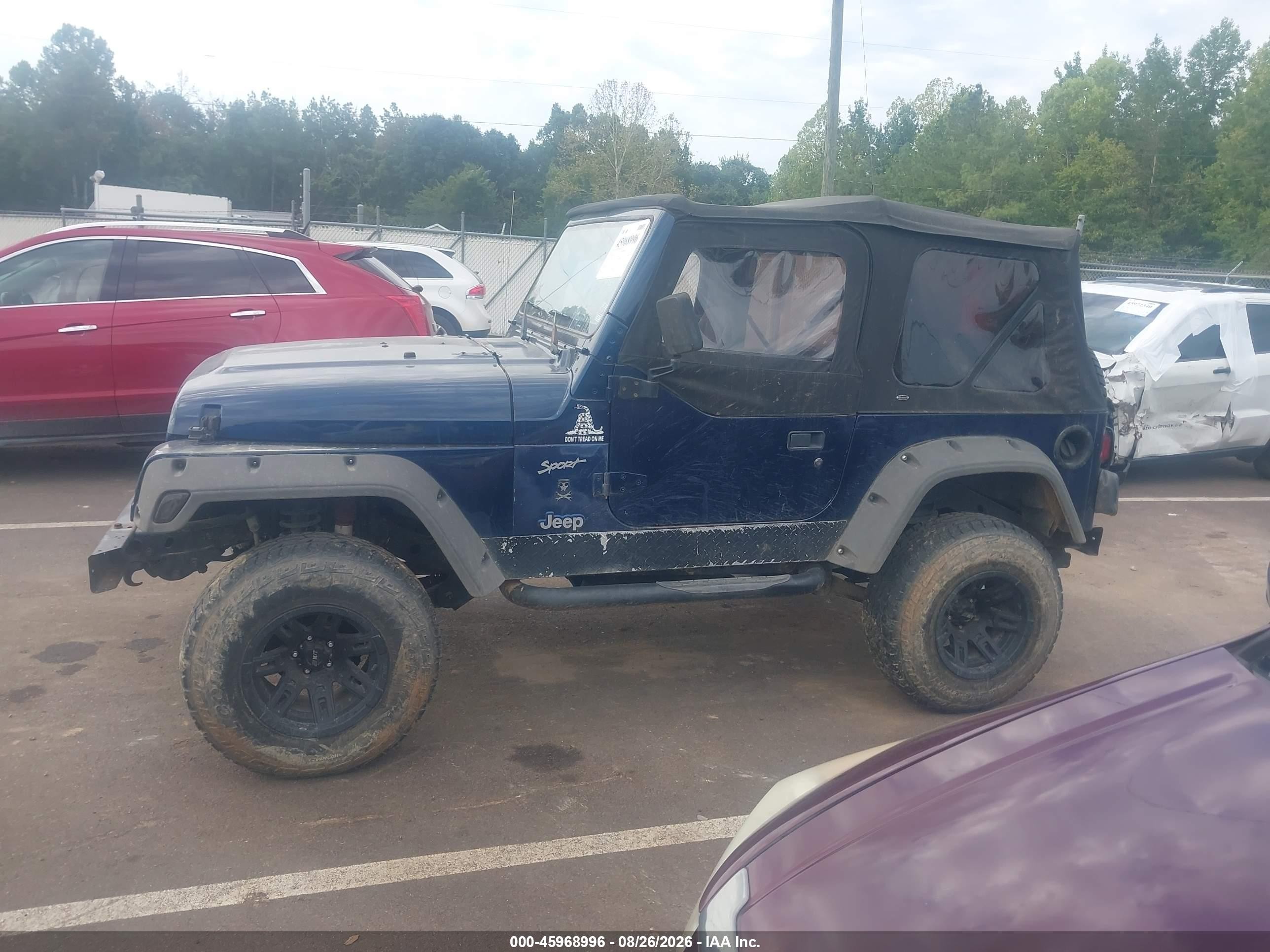 2002 Jeep Wrangler Sport Blue vin: 1J4FA49S62P735914