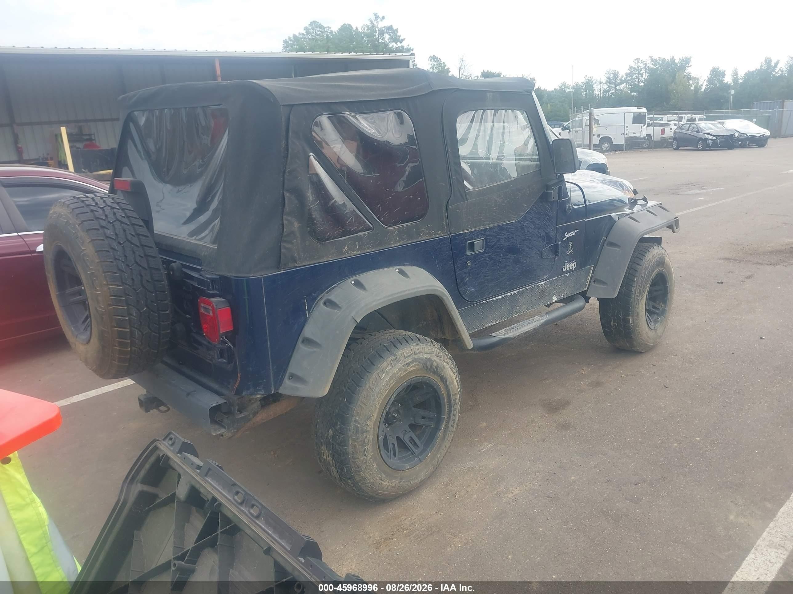2002 Jeep Wrangler Sport Blue vin: 1J4FA49S62P735914