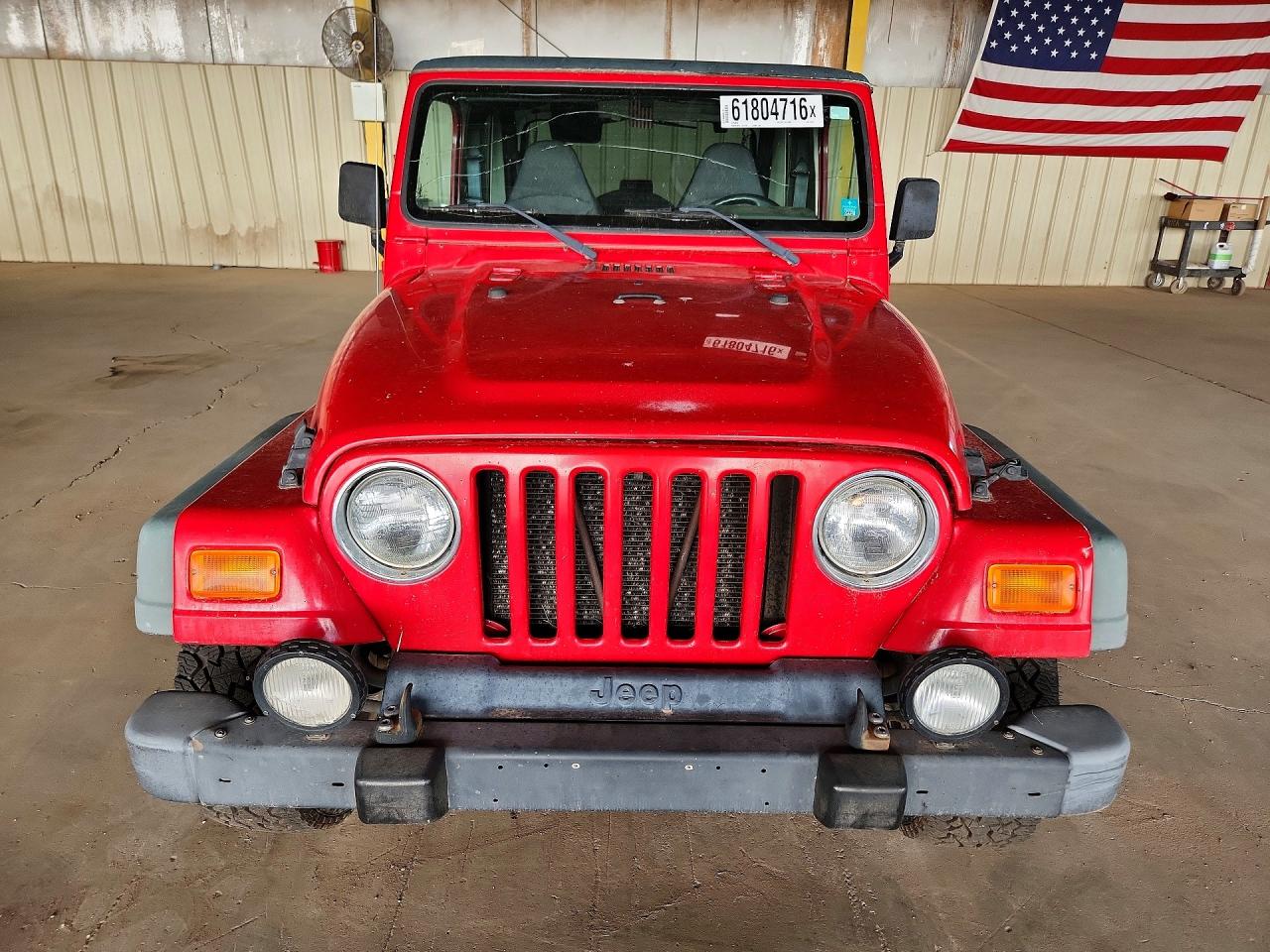 2002 Jeep Wrangler / Tj Sport Красный vin: 1J4FA49S62P770761