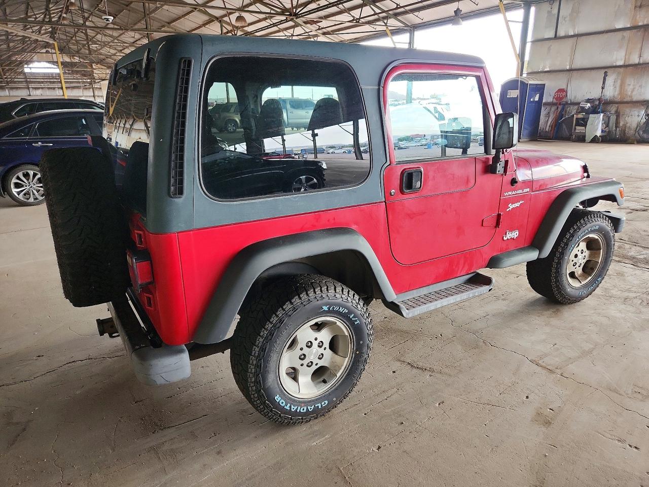 2002 Jeep Wrangler / Tj Sport Красный vin: 1J4FA49S62P770761
