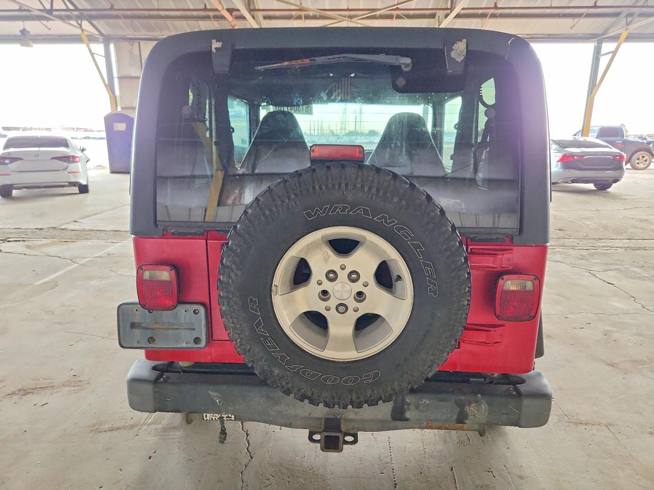 2002 Jeep Wrangler / Tj Sport Красный vin: 1J4FA49S62P770761