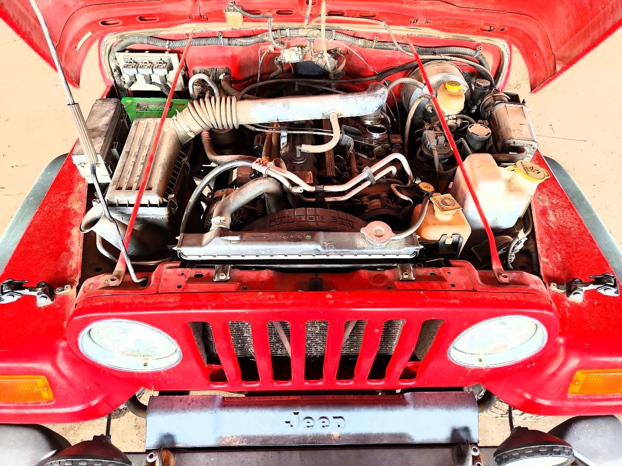 2002 Jeep Wrangler / Tj Sport Красный vin: 1J4FA49S62P770761