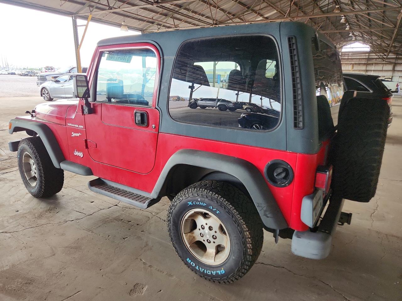 2002 Jeep Wrangler / Tj Sport Красный vin: 1J4FA49S62P770761