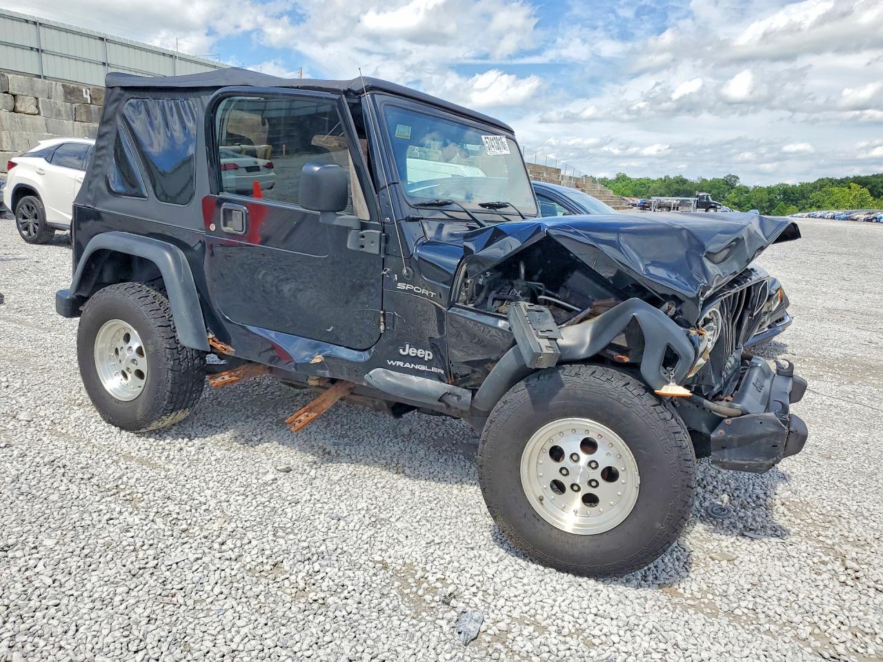 2003 Jeep Wrangler / Tj Sport Black vin: 1J4FA49S63P309626