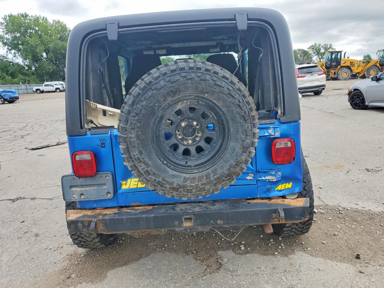 2003 Jeep Wrangler / Tj Sport Синий vin: 1J4FA49S63P324868