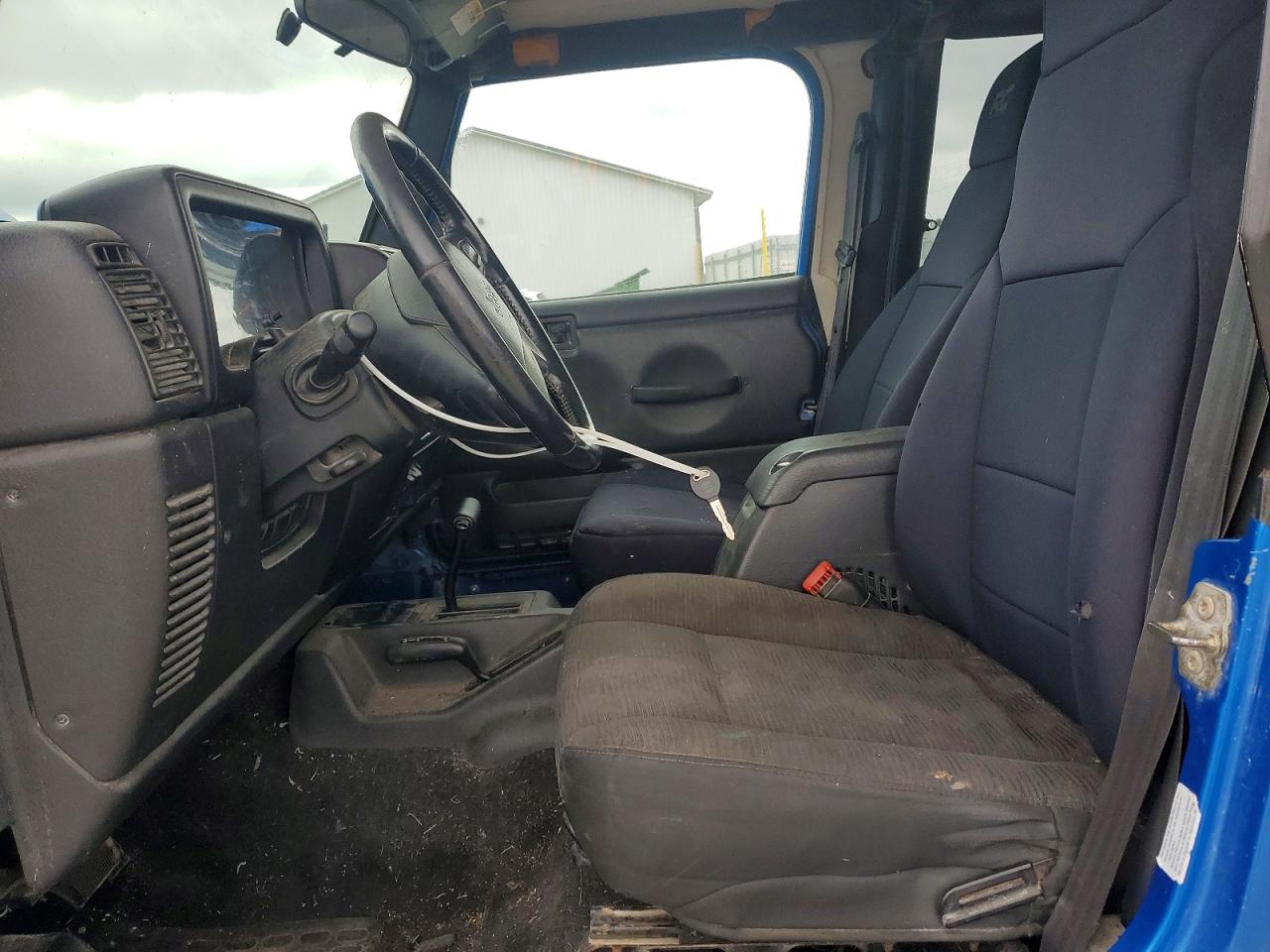 2003 Jeep Wrangler / Tj Sport Синий vin: 1J4FA49S63P324868