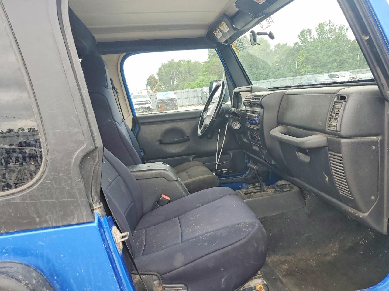 2003 Jeep Wrangler / Tj Sport Синий vin: 1J4FA49S63P324868