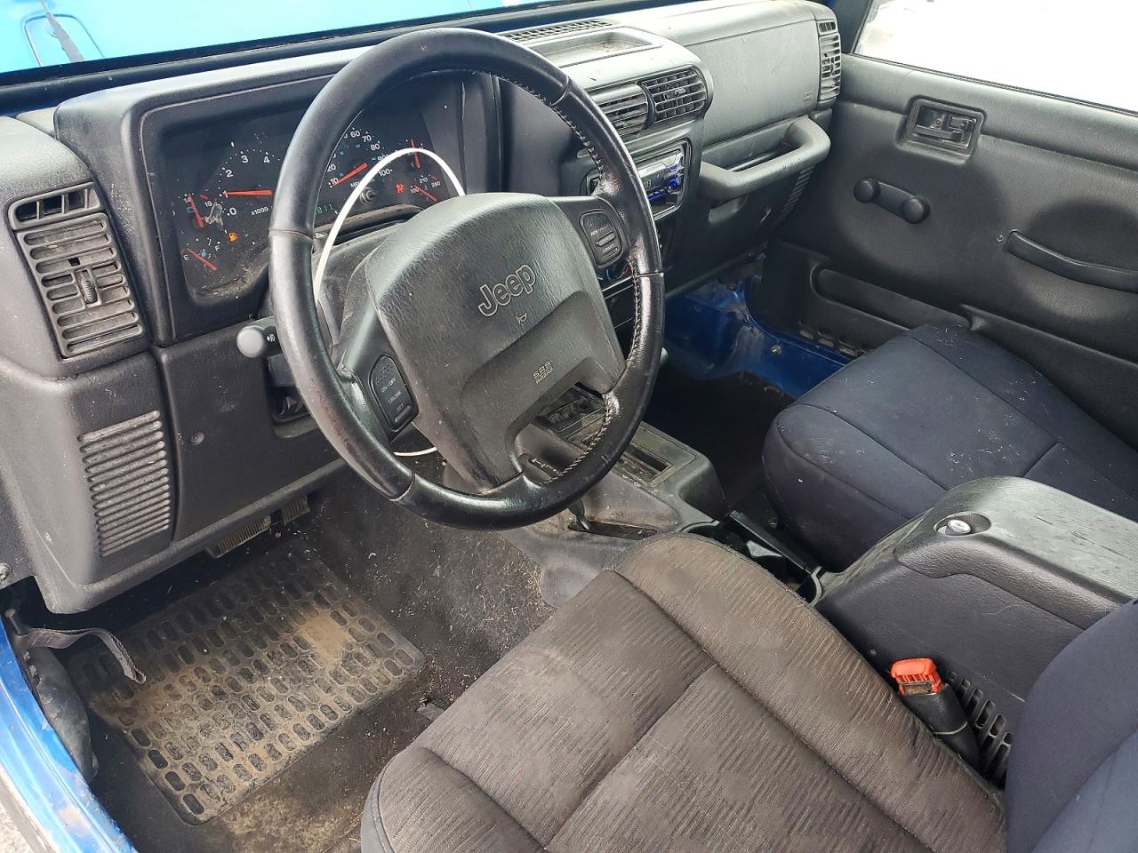 2003 Jeep Wrangler / Tj Sport Синий vin: 1J4FA49S63P324868