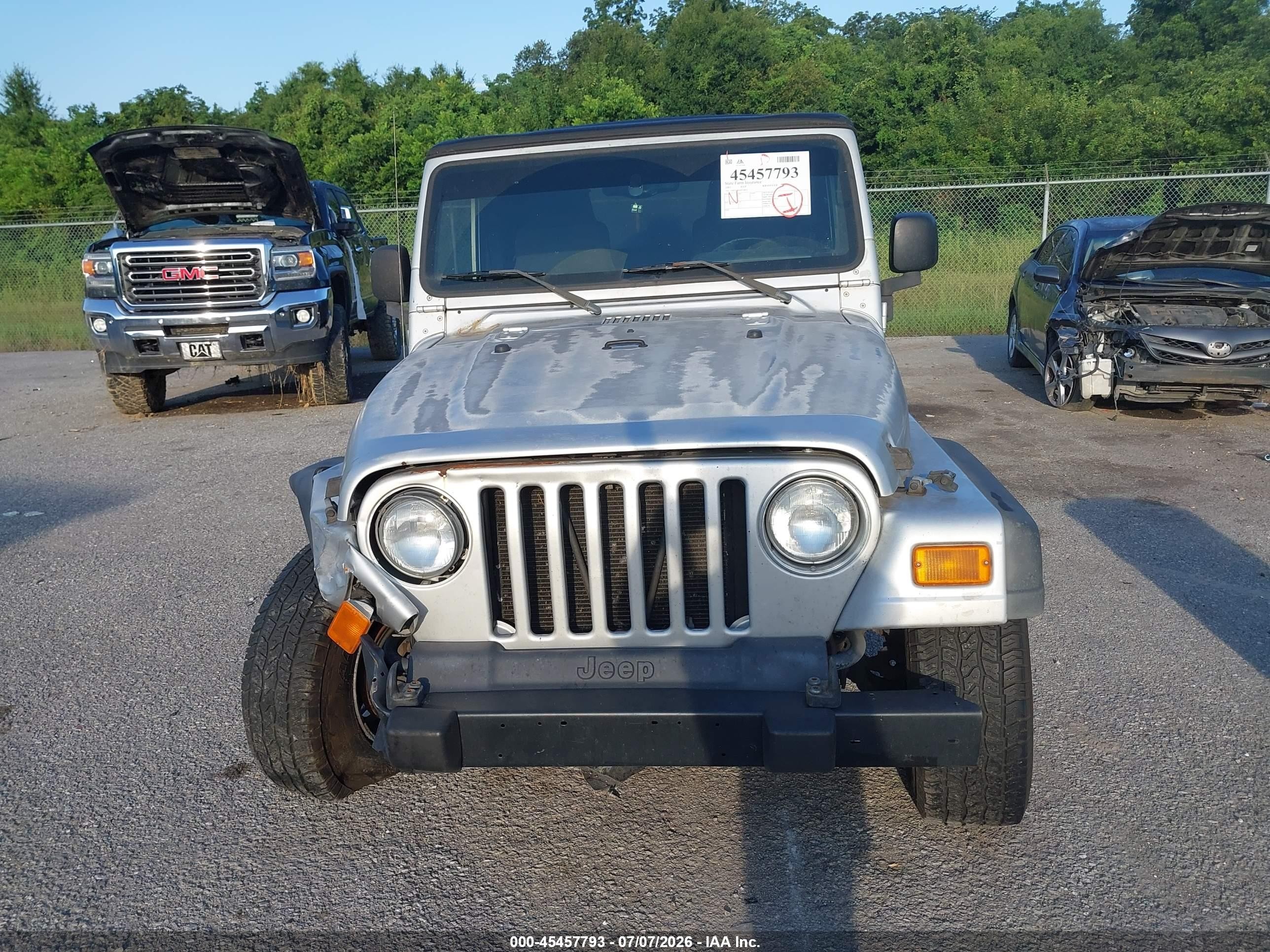 2003 Jeep Wrangler Sport Silver vin: 1J4FA49S63P339810