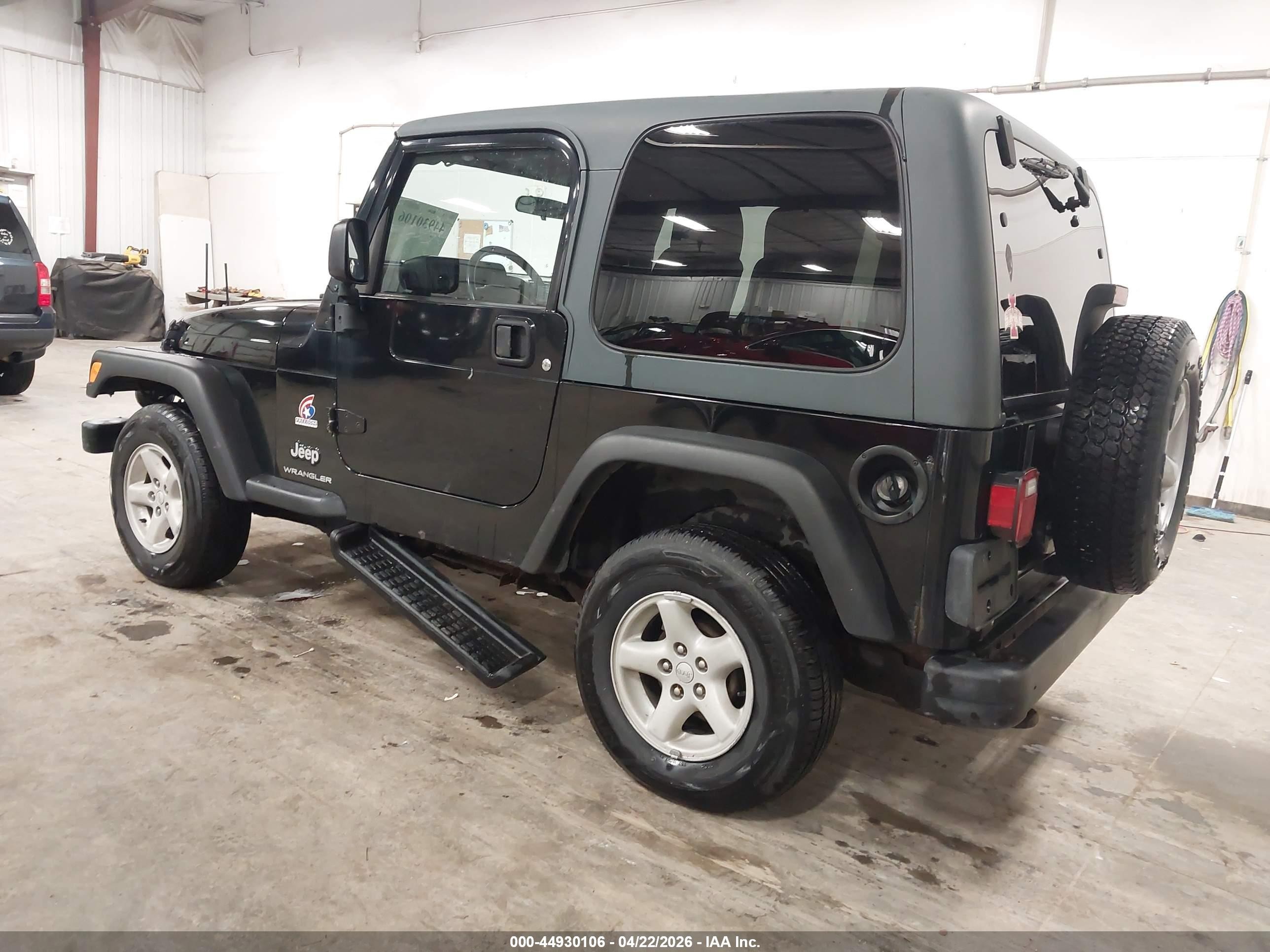 2003 Jeep Wrangler Sport Black vin: 1J4FA49S63P355036