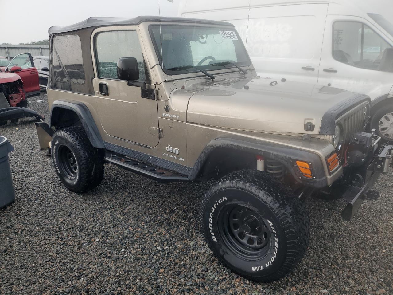 2003 Jeep Wrangler / Tj Sport Tan vin: 1J4FA49S63P361743
