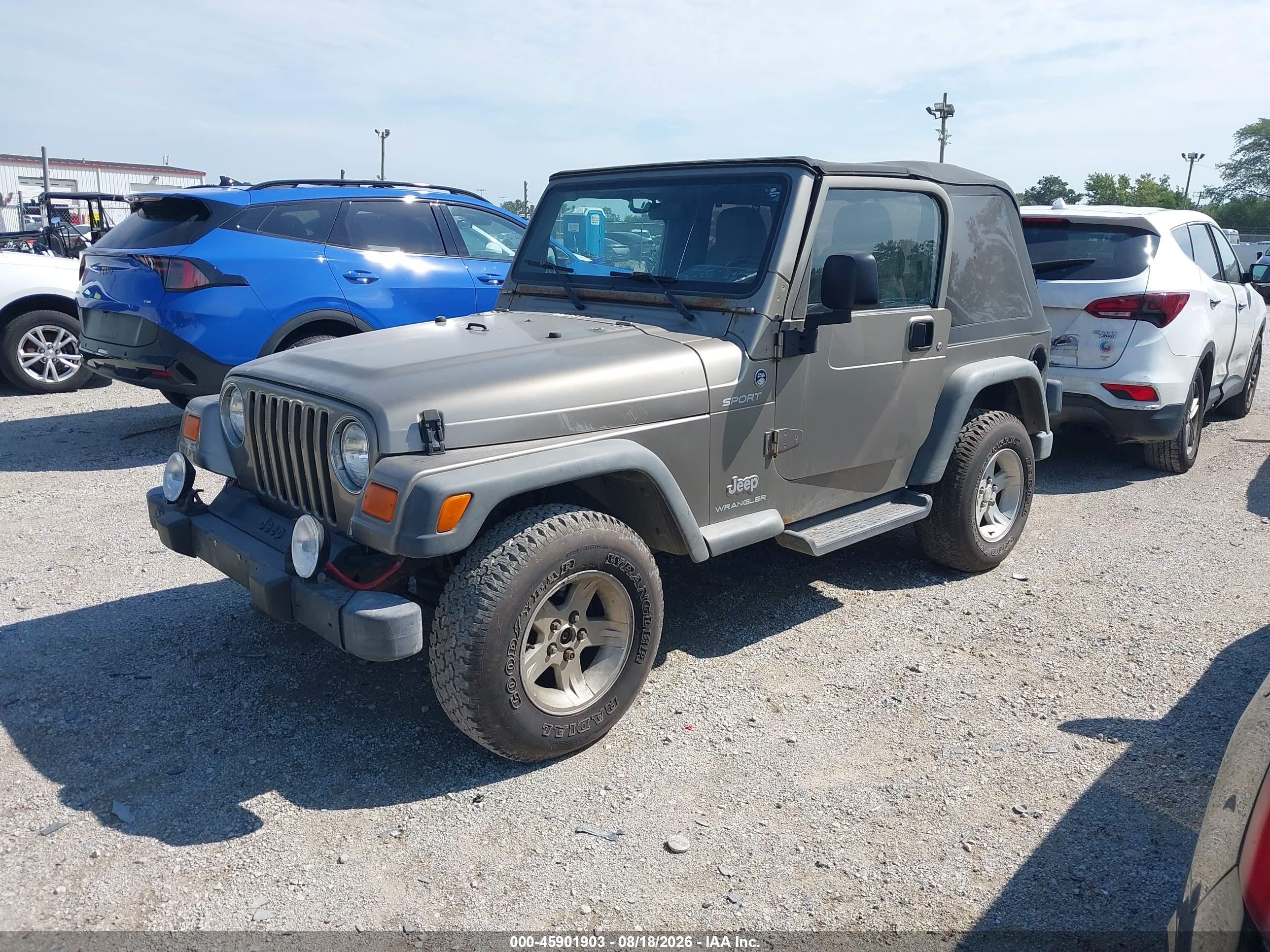2004 Jeep Wrangler Sport Tan vin: 1J4FA49S64P724088