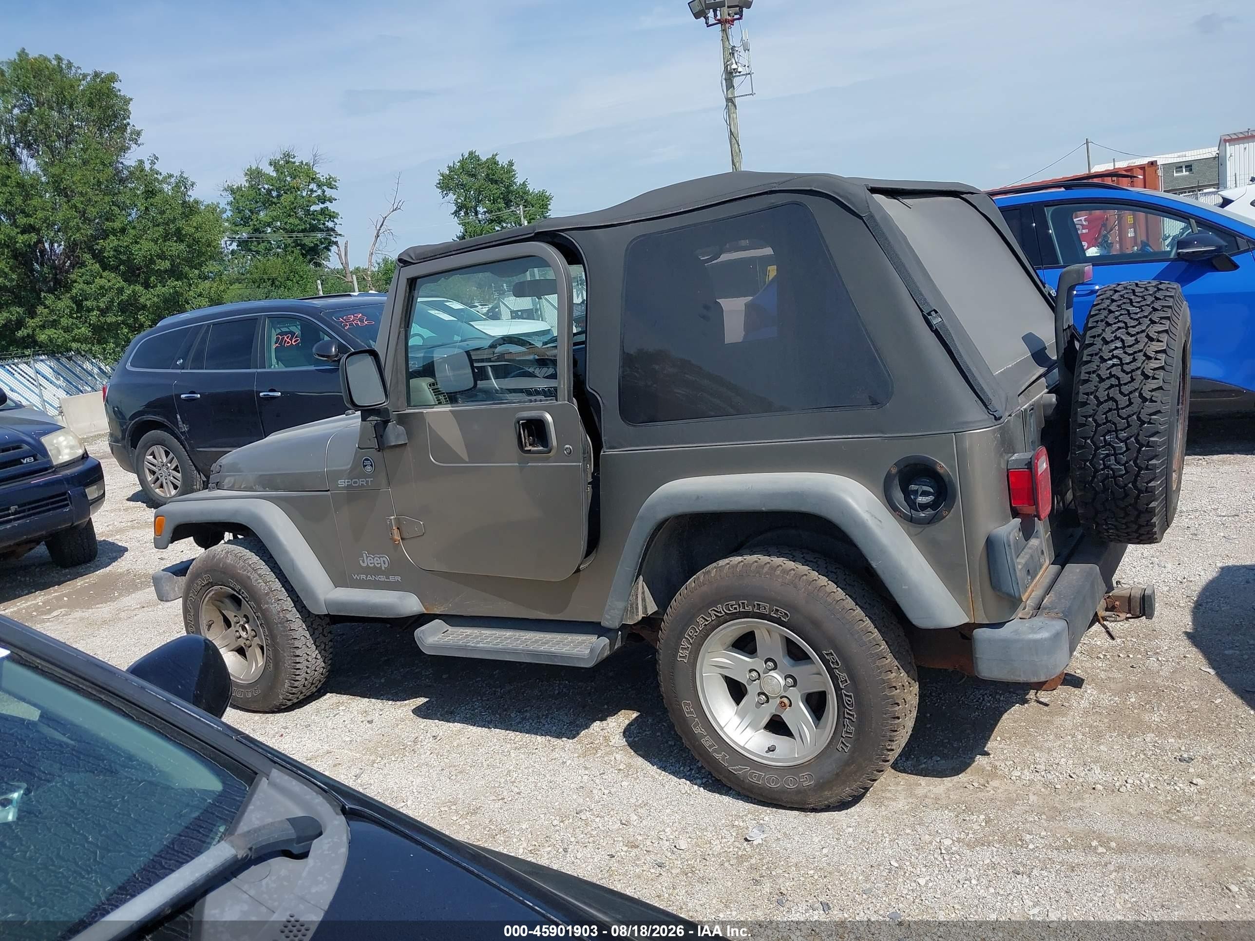 2004 Jeep Wrangler Sport Tan vin: 1J4FA49S64P724088