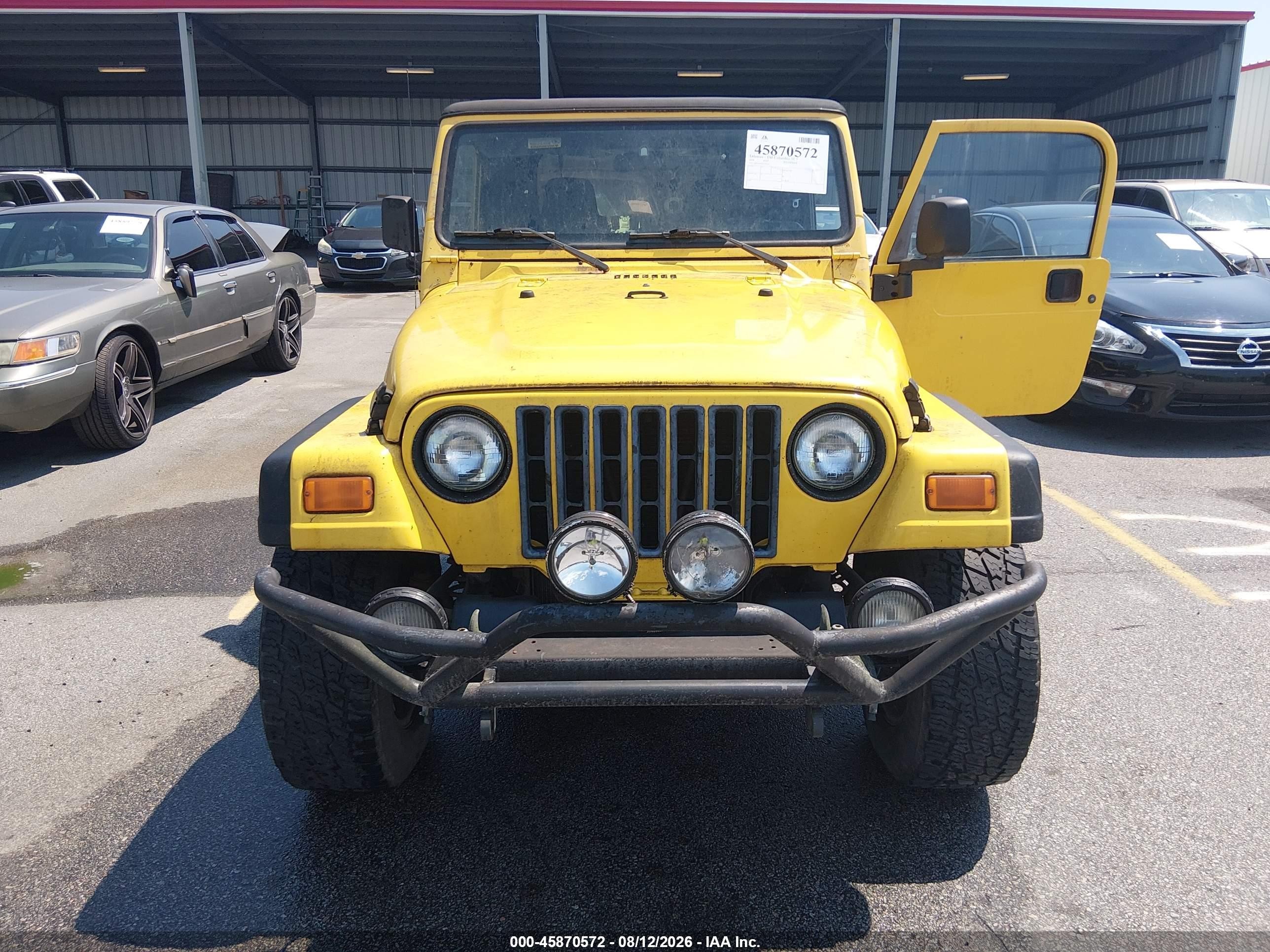 2004 Jeep Wrangler Sport Yellow vin: 1J4FA49S64P747323