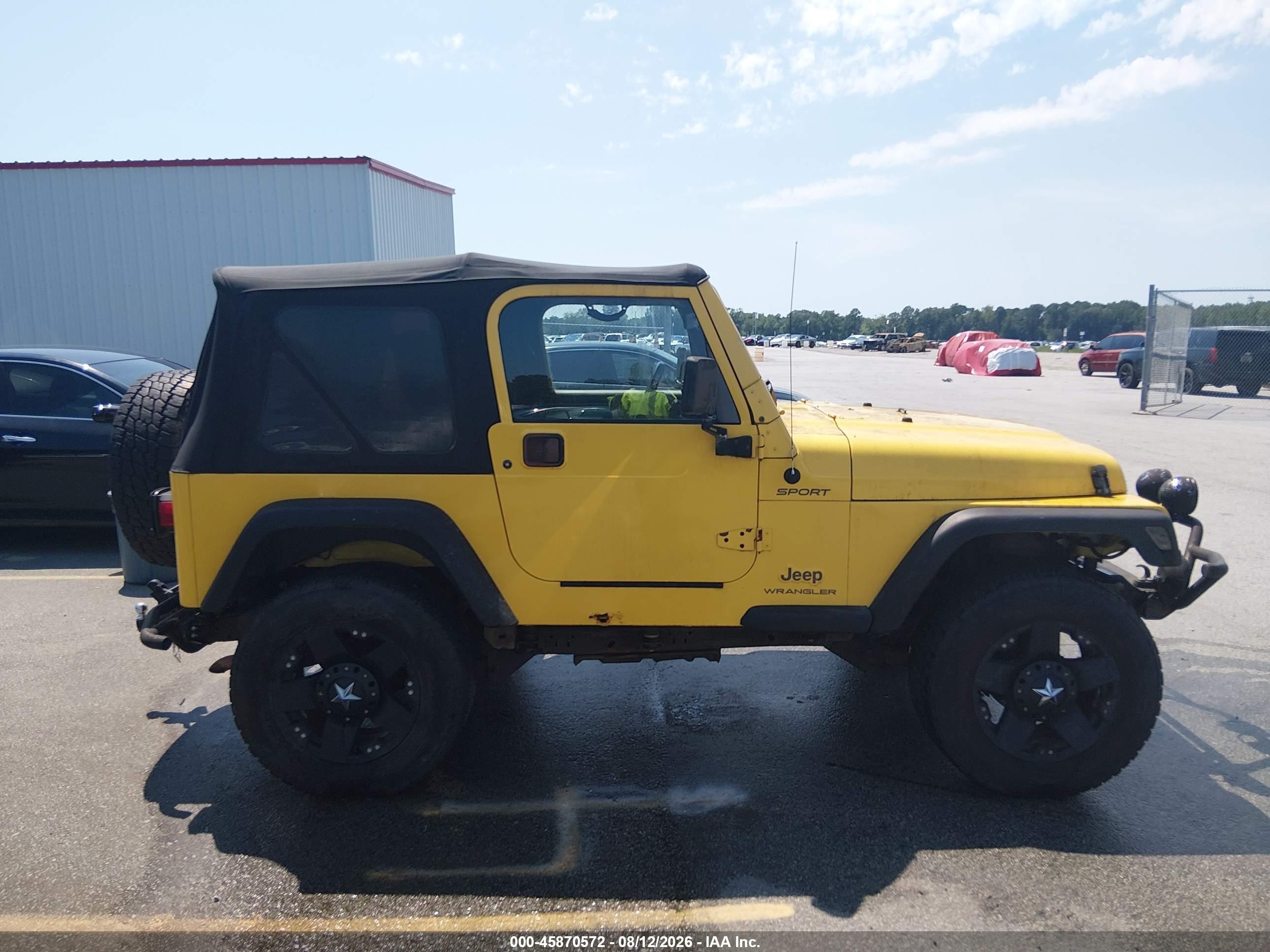 2004 Jeep Wrangler Sport Yellow vin: 1J4FA49S64P747323