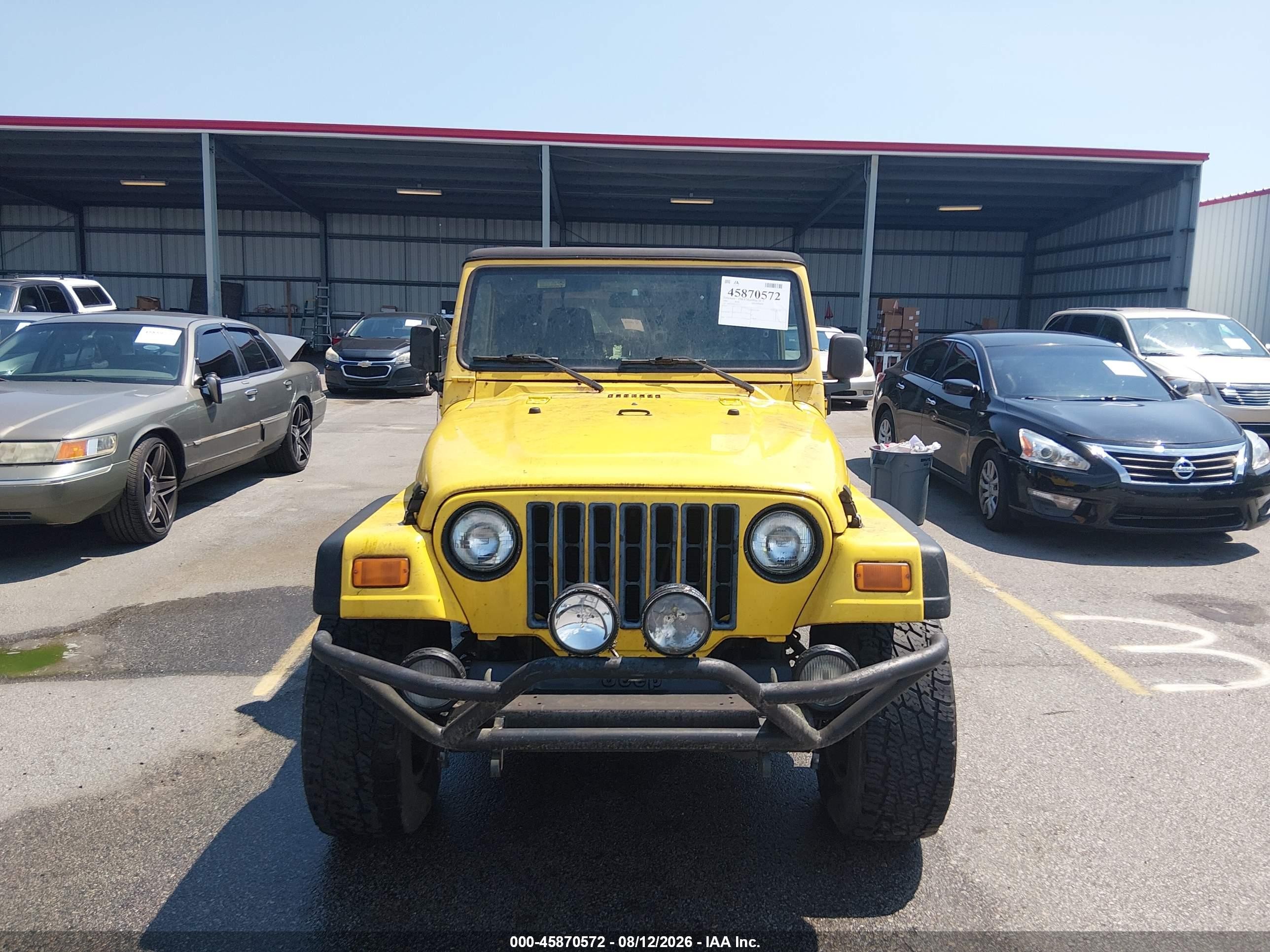 2004 Jeep Wrangler Sport Yellow vin: 1J4FA49S64P747323