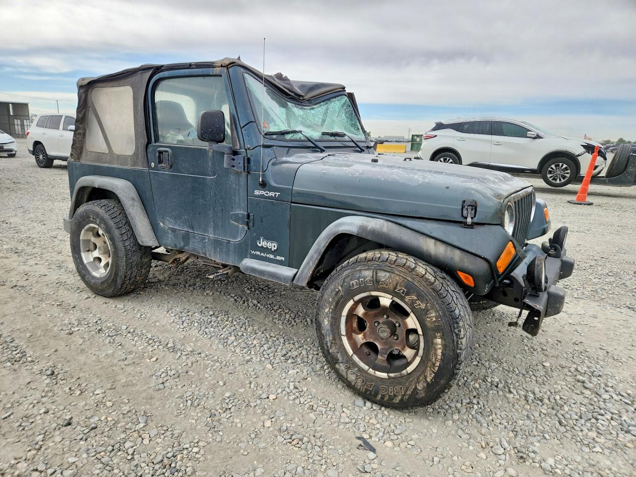 2004 Jeep Wrangler / Tj Sport Green vin: 1J4FA49S64P747788
