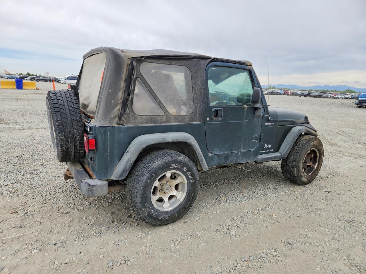 2004 Jeep Wrangler / Tj Sport Green vin: 1J4FA49S64P747788