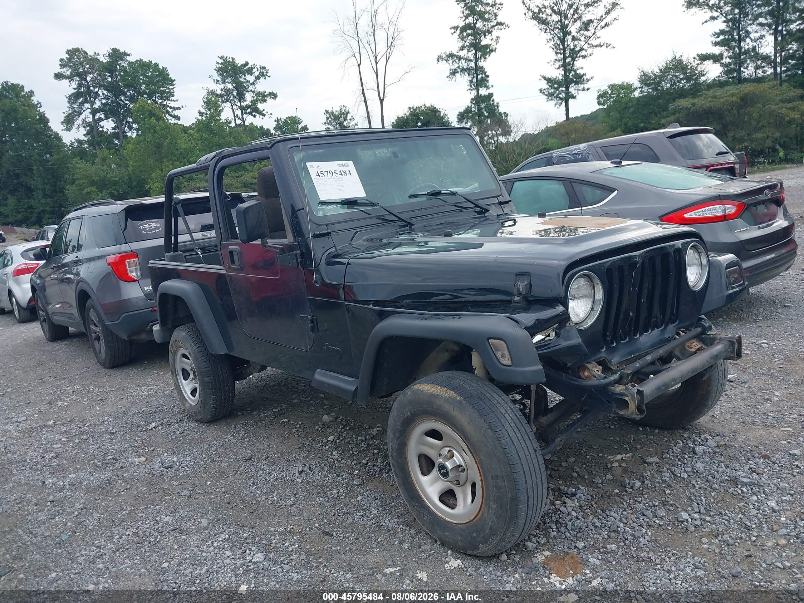 2004 Jeep Wrangler Unlimited Черный vin: 1J4FA49S64P760542