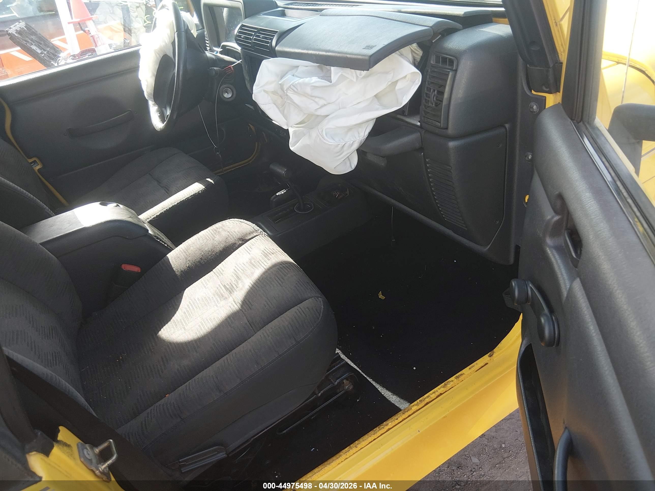 2004 Jeep Wrangler Unlimited Yellow vin: 1J4FA49S64P787661