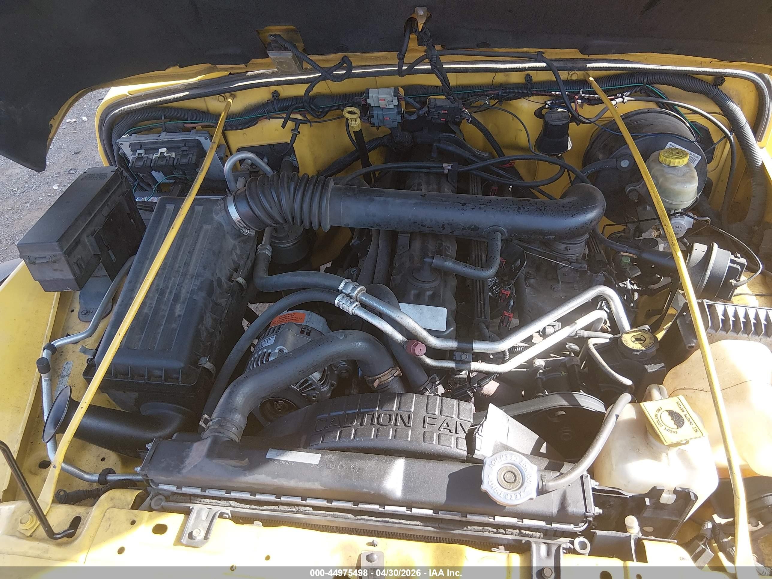 2004 Jeep Wrangler Unlimited Yellow vin: 1J4FA49S64P787661
