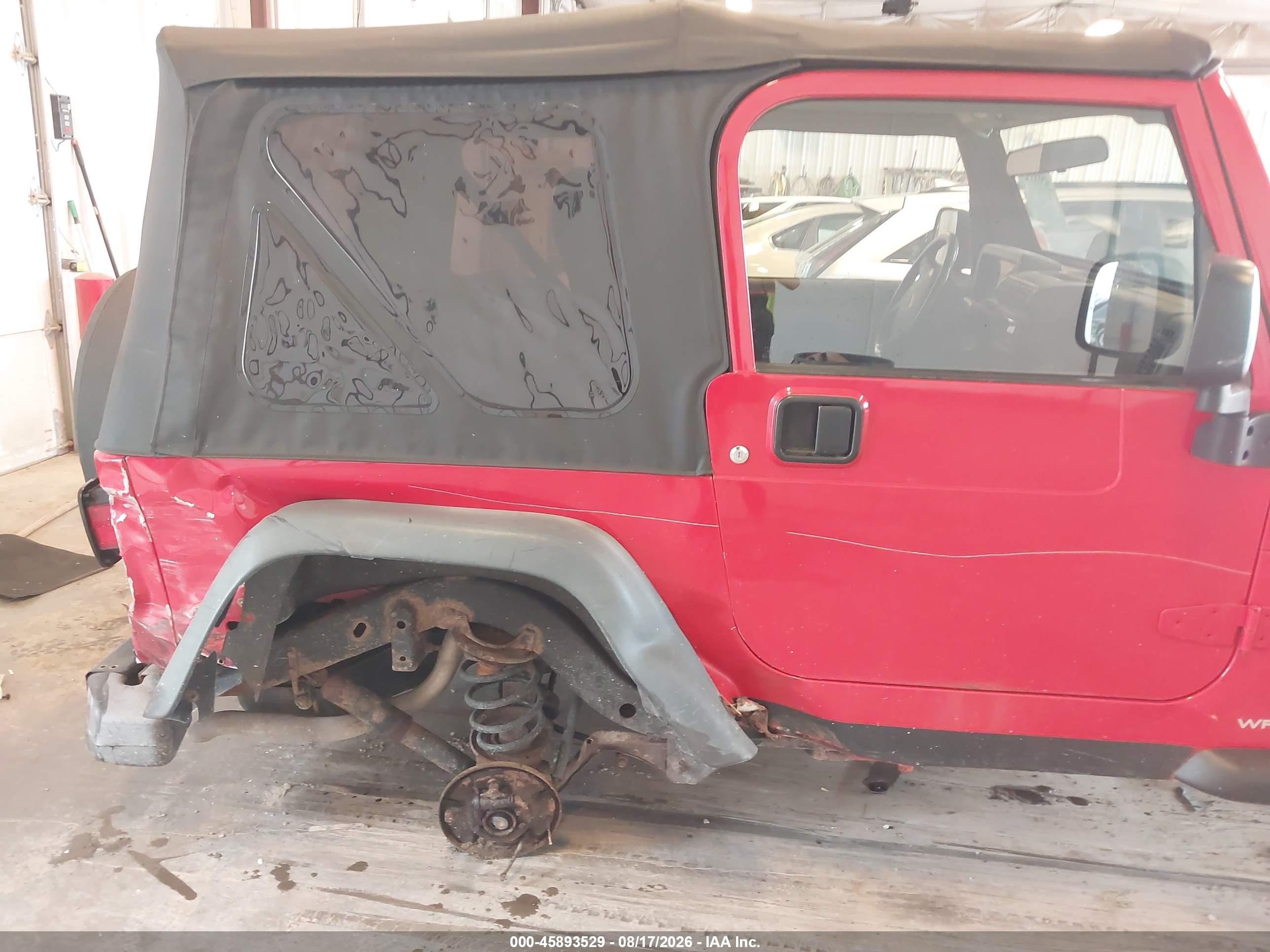 2005 Jeep Wrangler Sport Red vin: 1J4FA49S65P332391