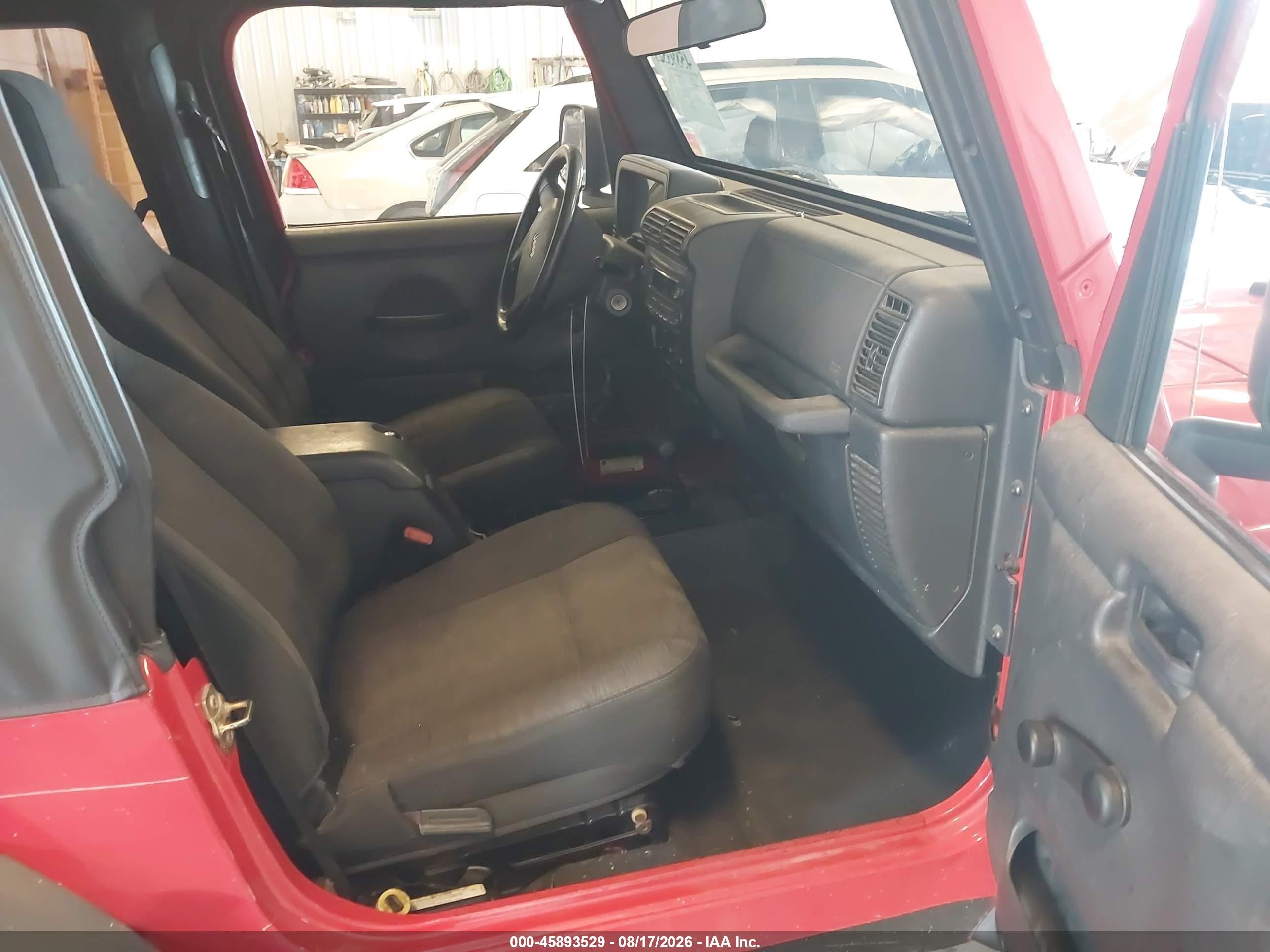 2005 Jeep Wrangler Sport Red vin: 1J4FA49S65P332391