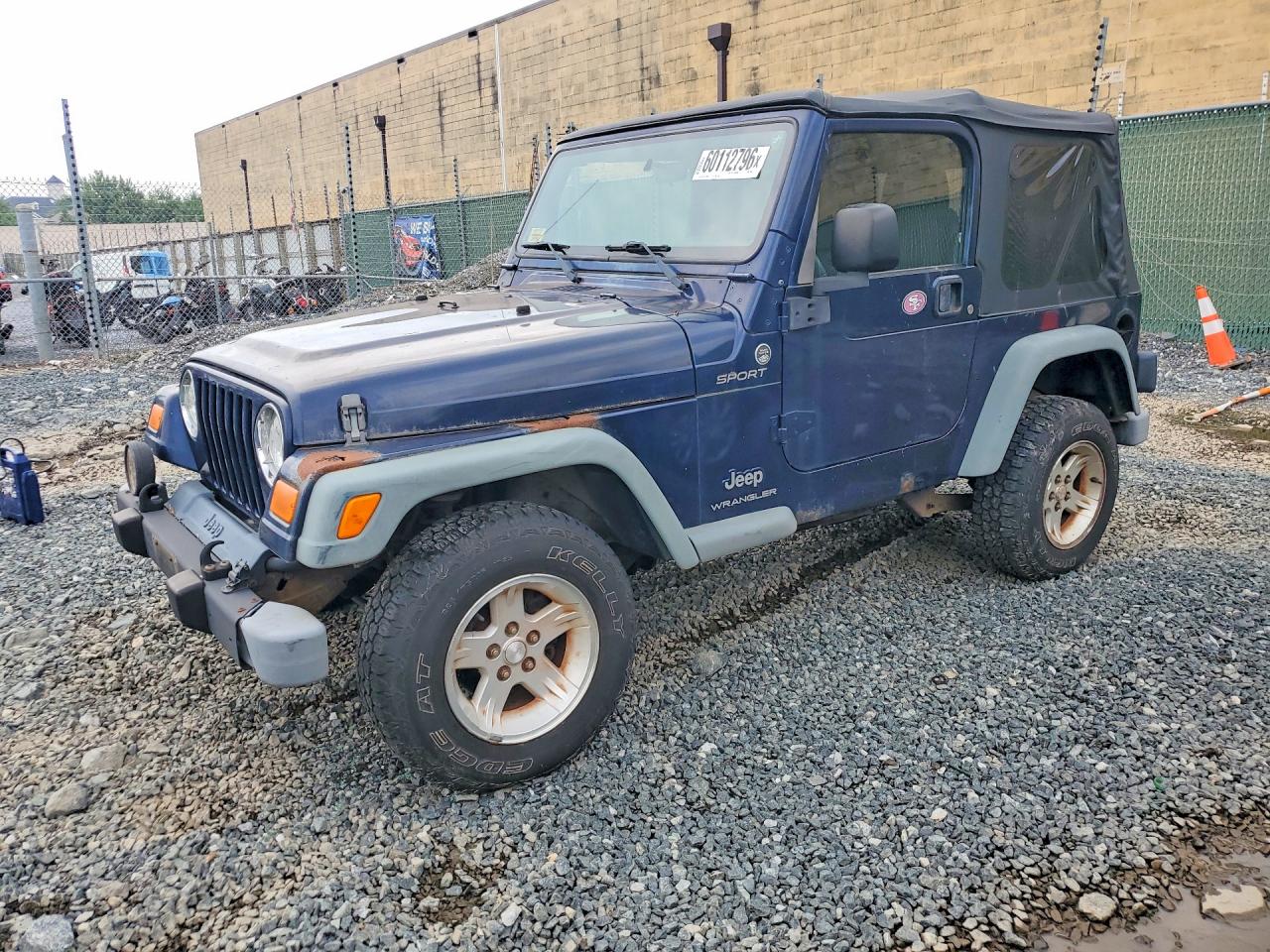 2006 Jeep Wrangler / Tj Sport Blue vin: 1J4FA49S66P782382