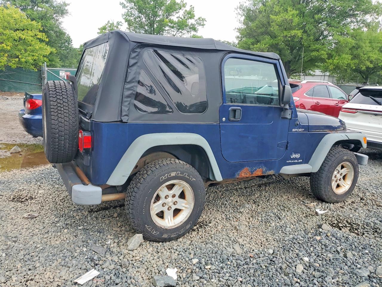 2006 Jeep Wrangler / Tj Sport Blue vin: 1J4FA49S66P782382