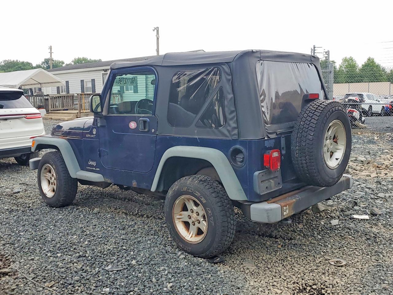 2006 Jeep Wrangler / Tj Sport Blue vin: 1J4FA49S66P782382