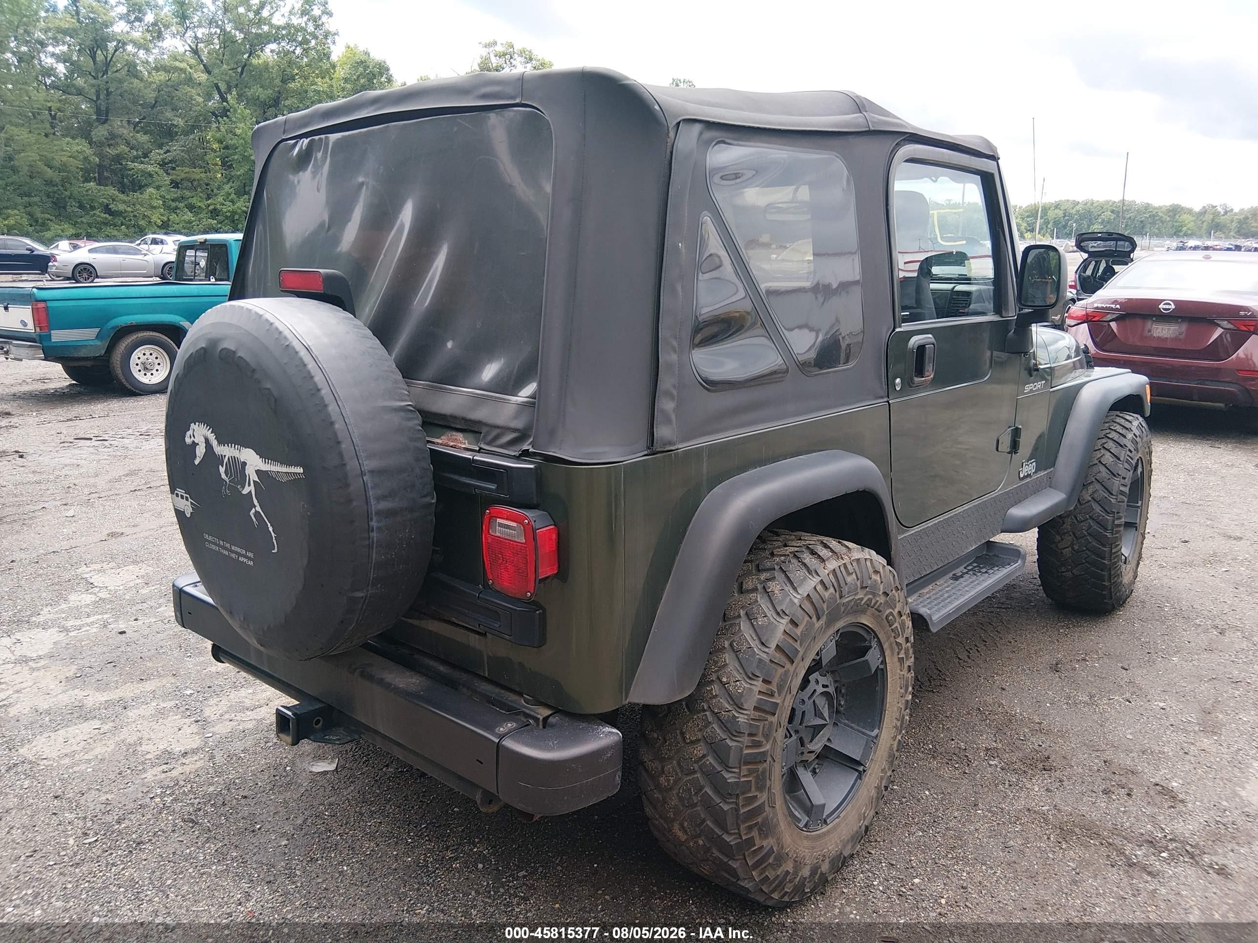 2006 Jeep Wrangler Sport Green vin: 1J4FA49S66P785122