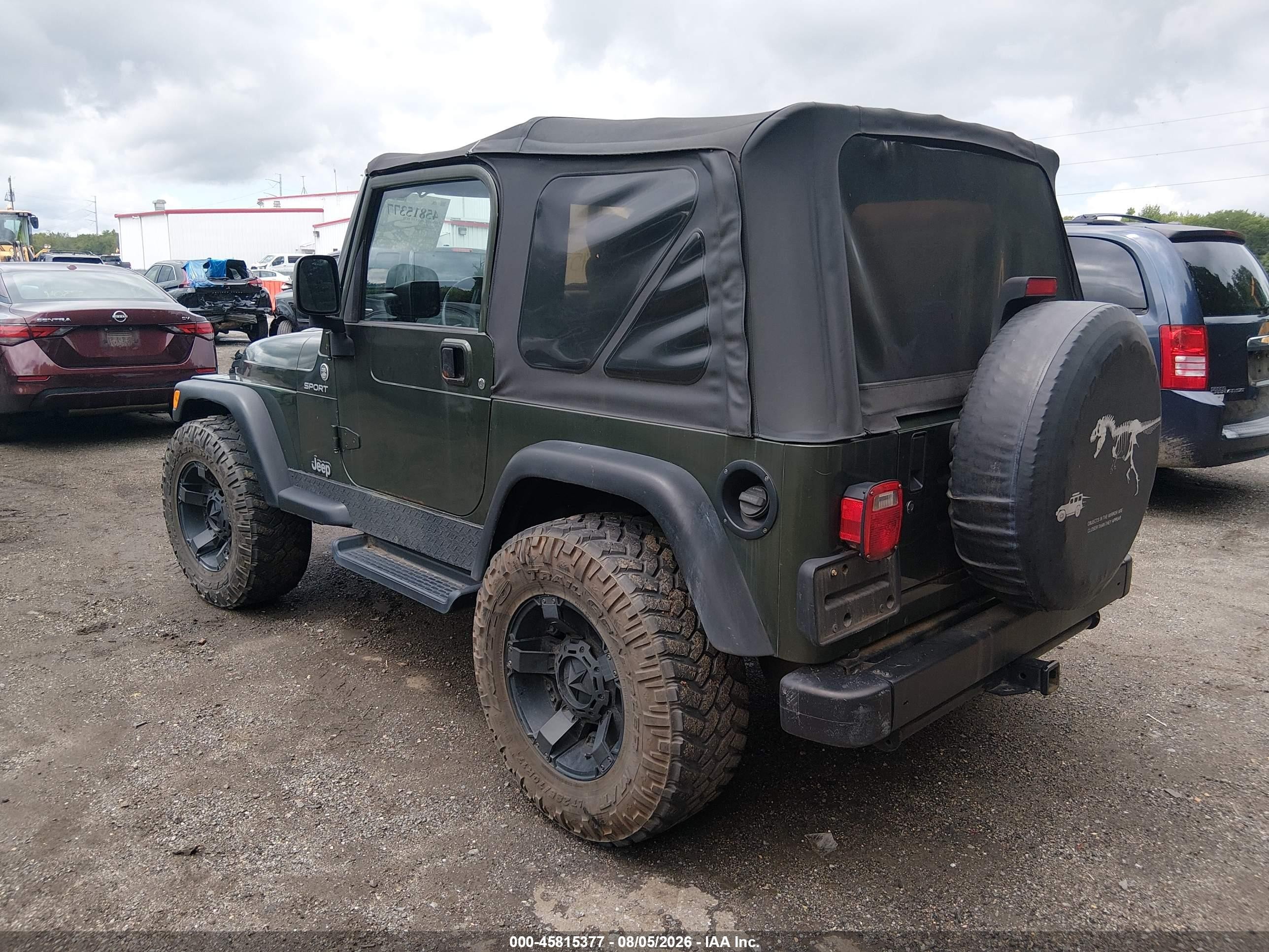 2006 Jeep Wrangler Sport Green vin: 1J4FA49S66P785122