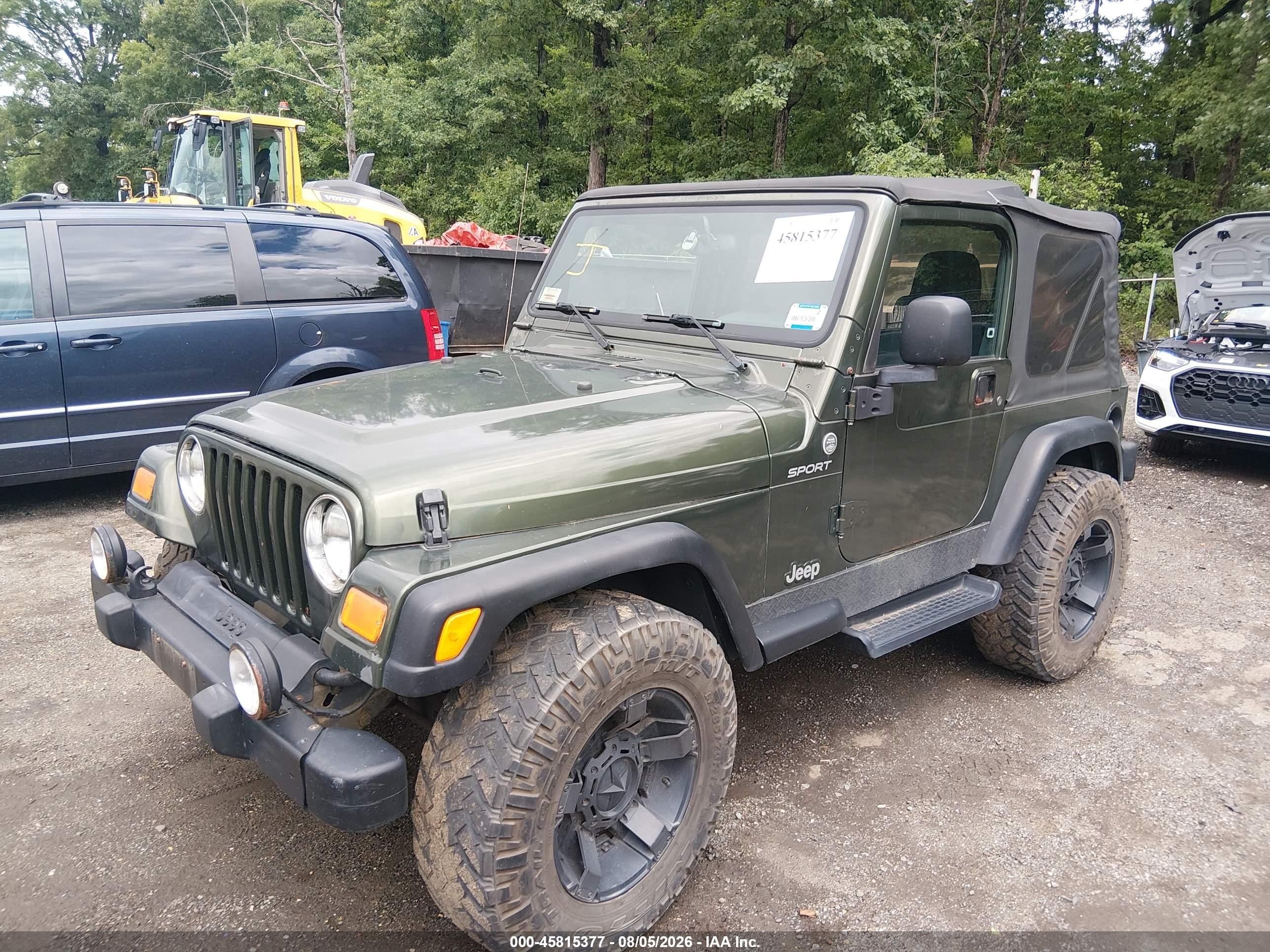 2006 Jeep Wrangler Sport Green vin: 1J4FA49S66P785122