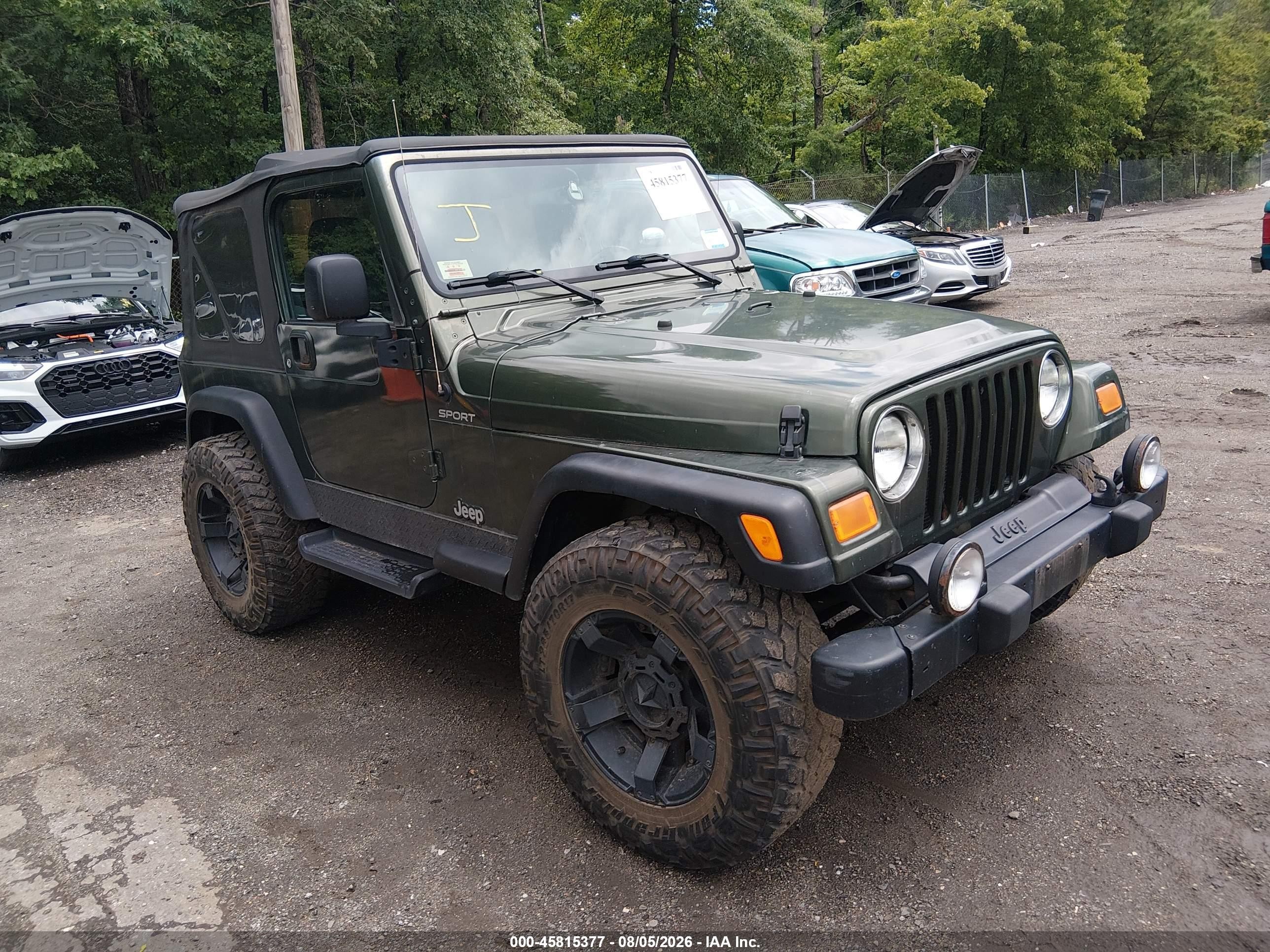 2006 Jeep Wrangler Sport Green vin: 1J4FA49S66P785122