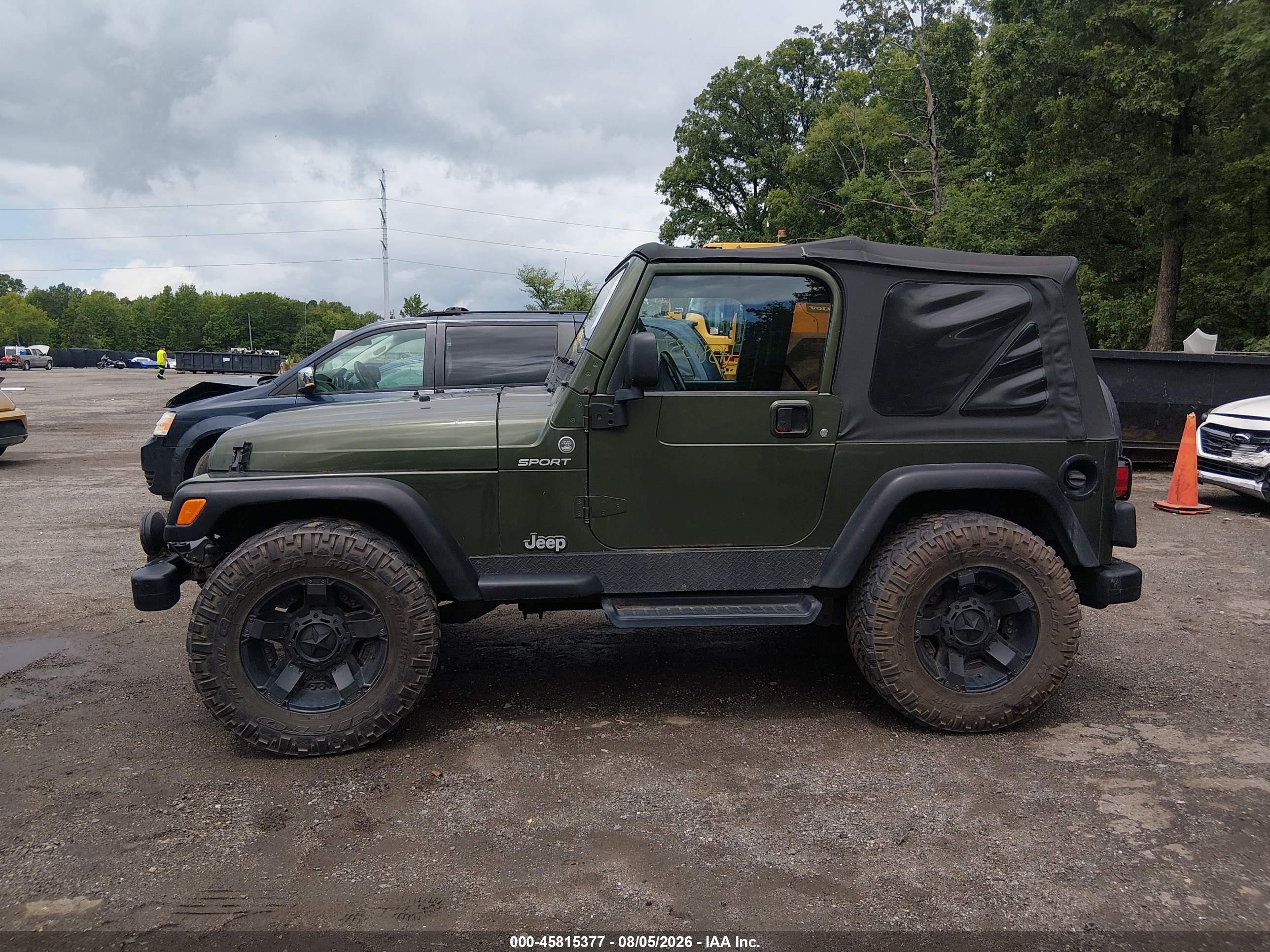 2006 Jeep Wrangler Sport Green vin: 1J4FA49S66P785122