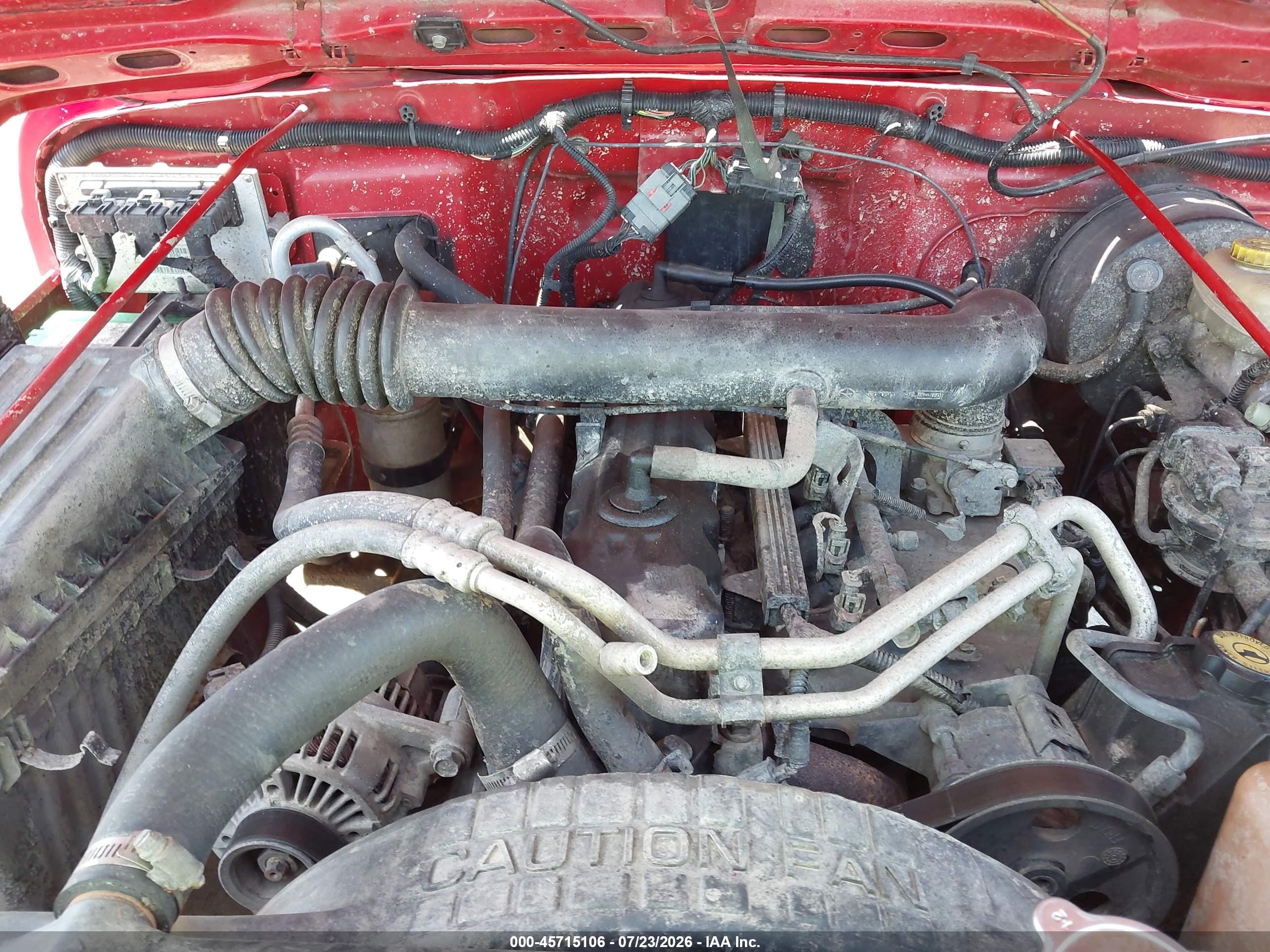 2000 Jeep Wrangler Sport Red vin: 1J4FA49S6YP703070