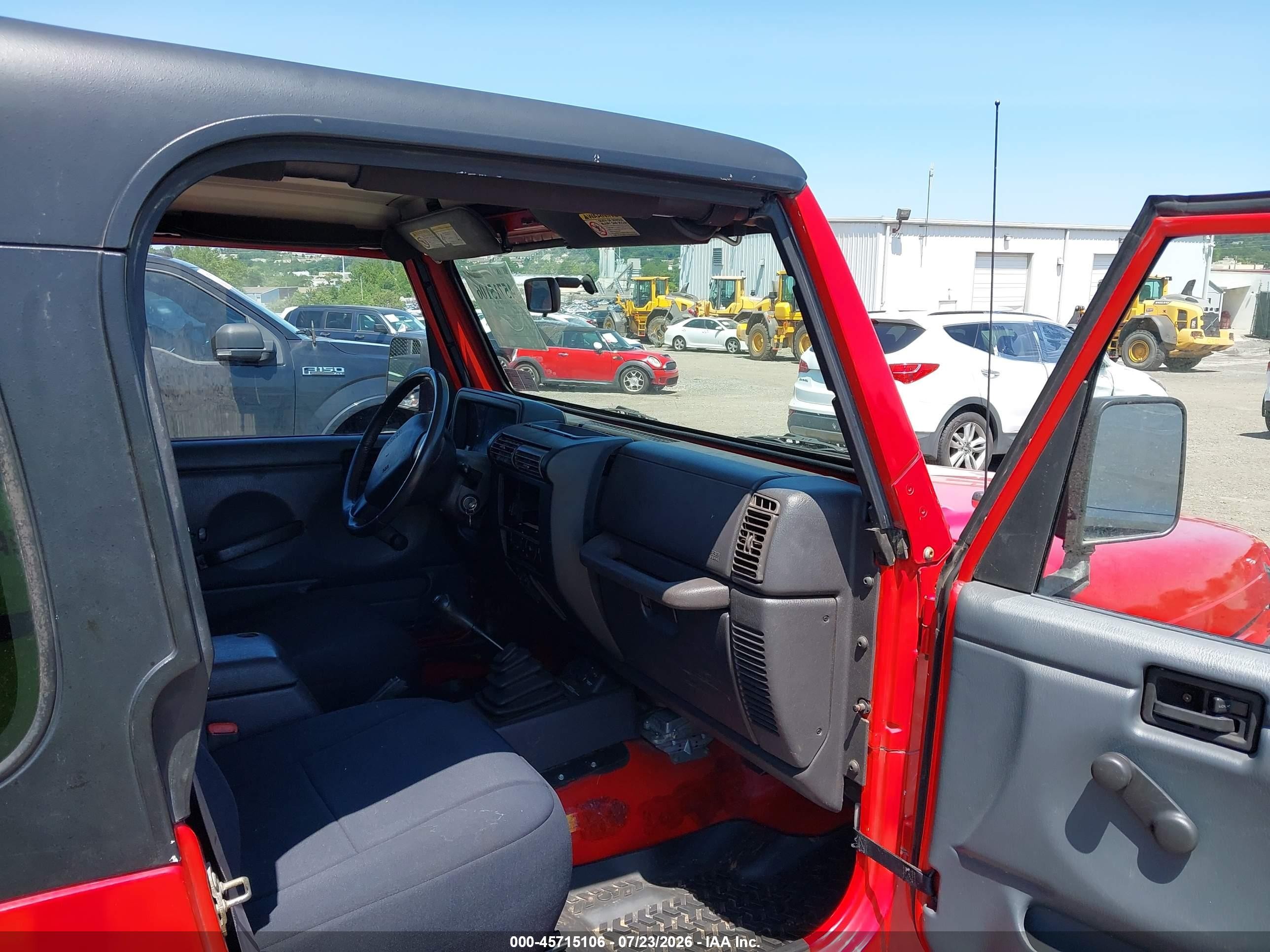 2000 Jeep Wrangler Sport Red vin: 1J4FA49S6YP703070