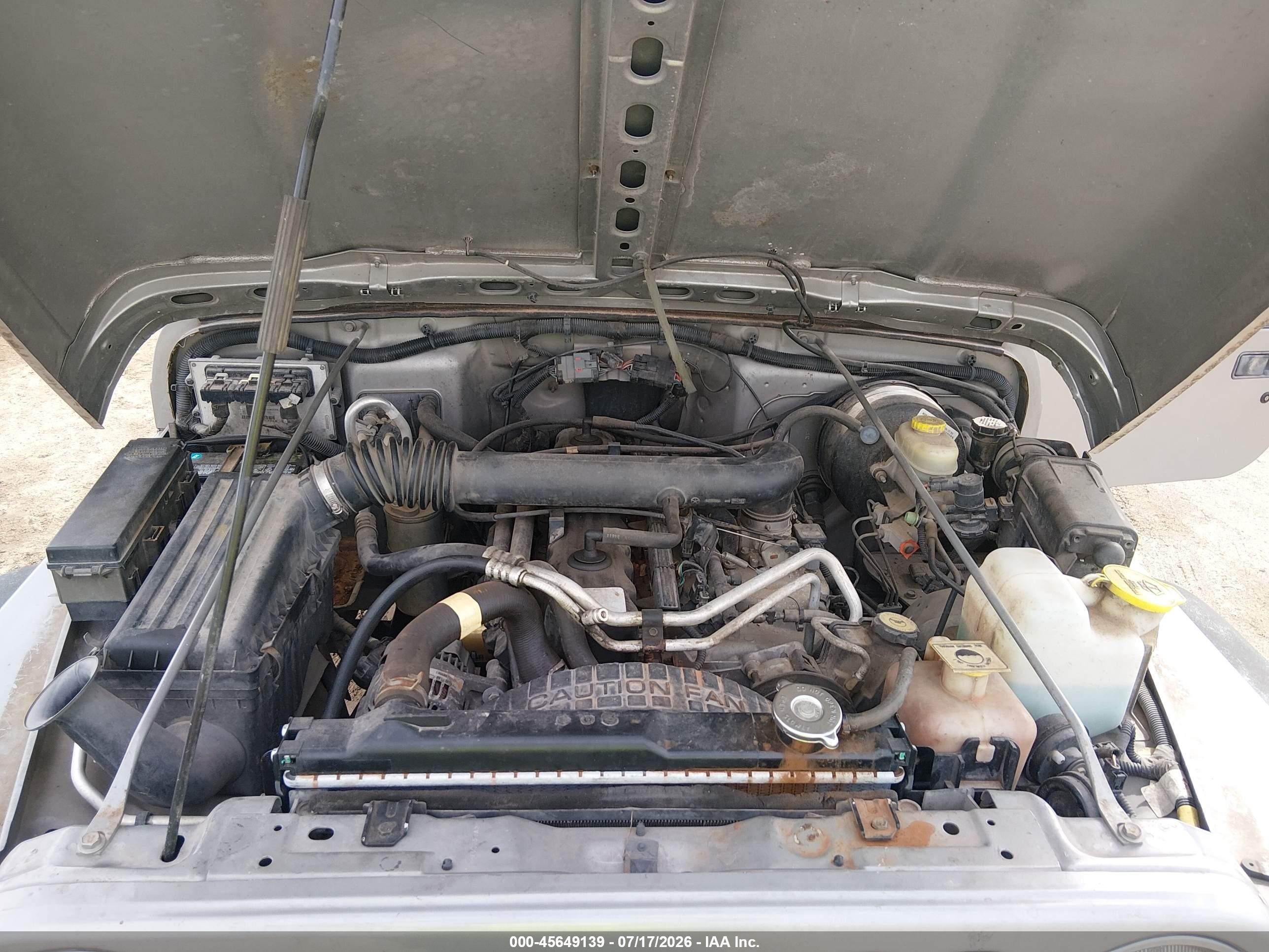 2000 Jeep Wrangler Sport Silver vin: 1J4FA49S6YP729782