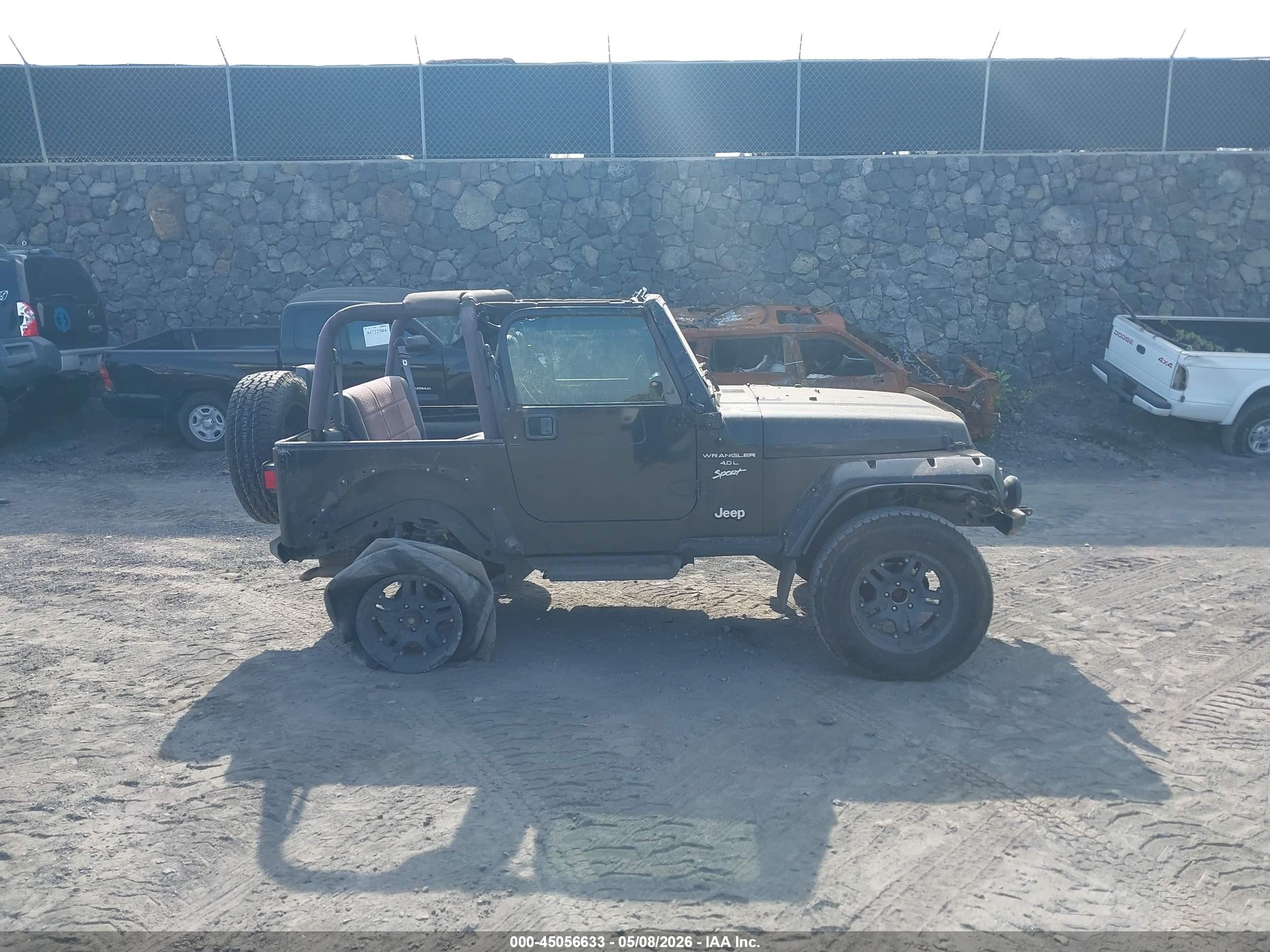 2000 Jeep Wrangler Sport Black vin: 1J4FA49S6YP782952