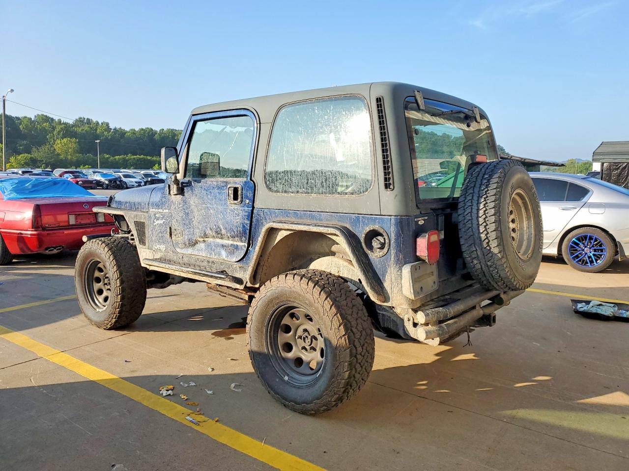 2001 Jeep Wrangler / Tj Sport Blue vin: 1J4FA49S71P306988
