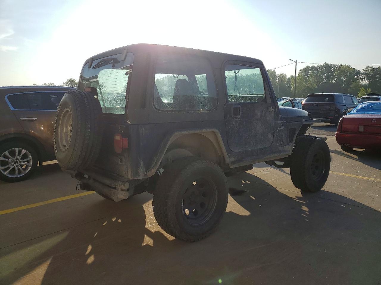 2001 Jeep Wrangler / Tj Sport Blue vin: 1J4FA49S71P306988