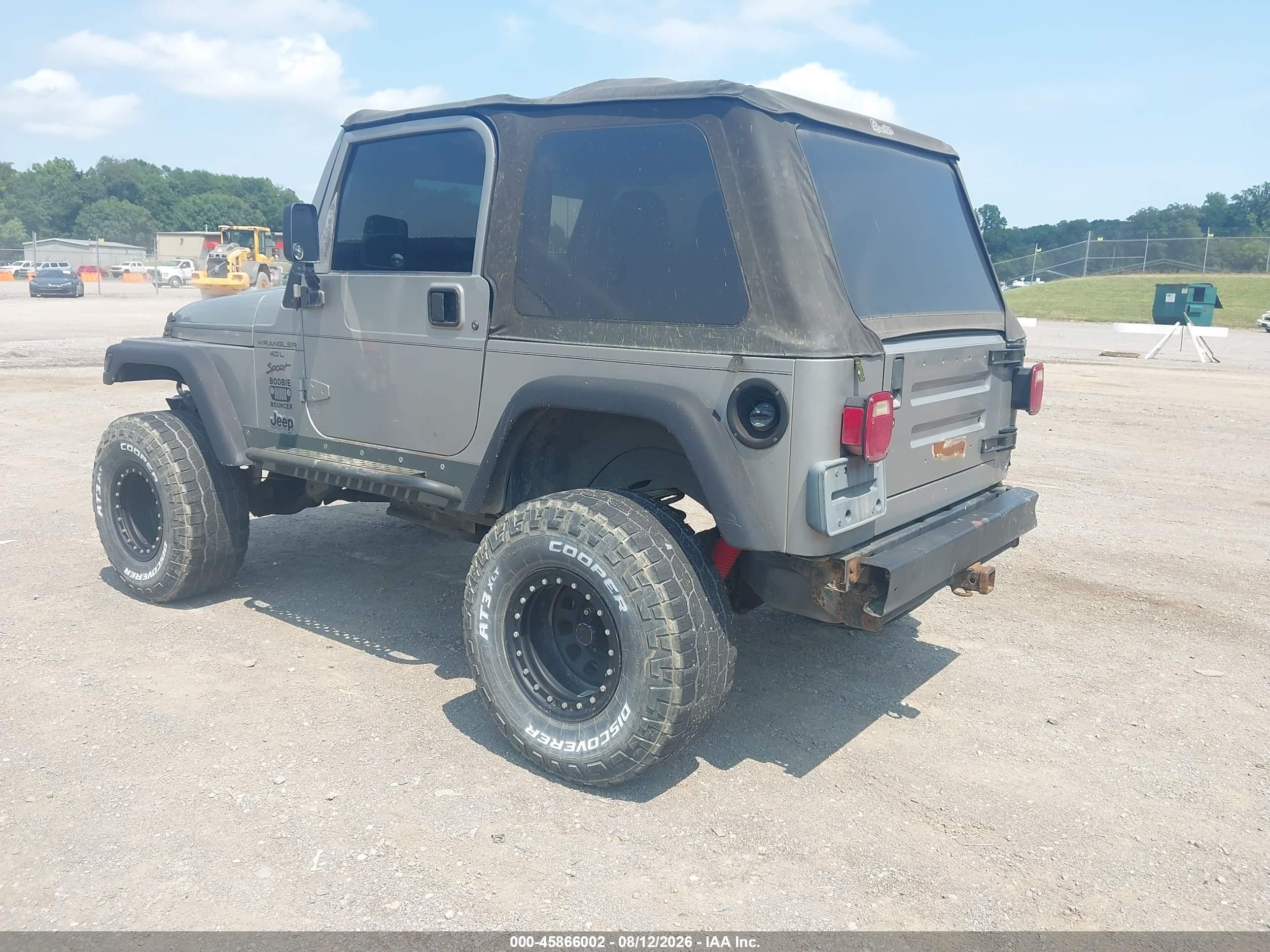 2001 Jeep Wrangler Sport Gray vin: 1J4FA49S71P335956