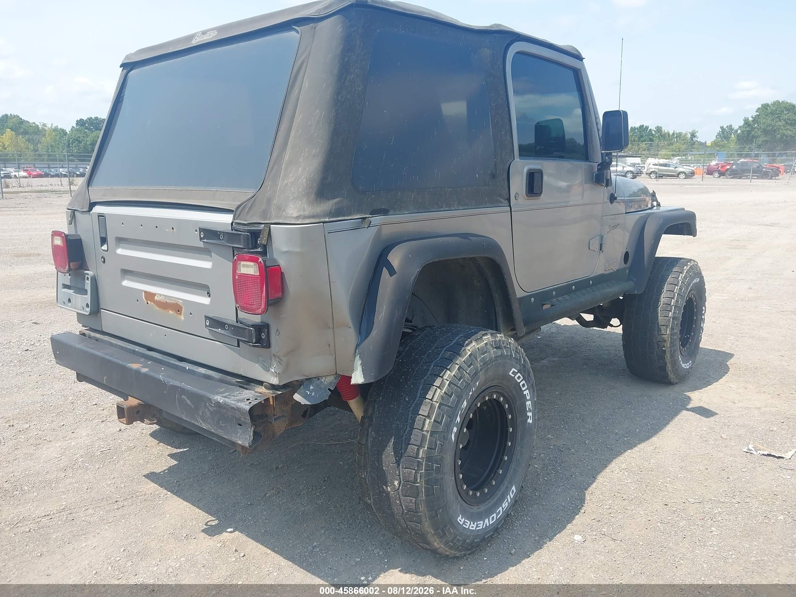 2001 Jeep Wrangler Sport Gray vin: 1J4FA49S71P335956