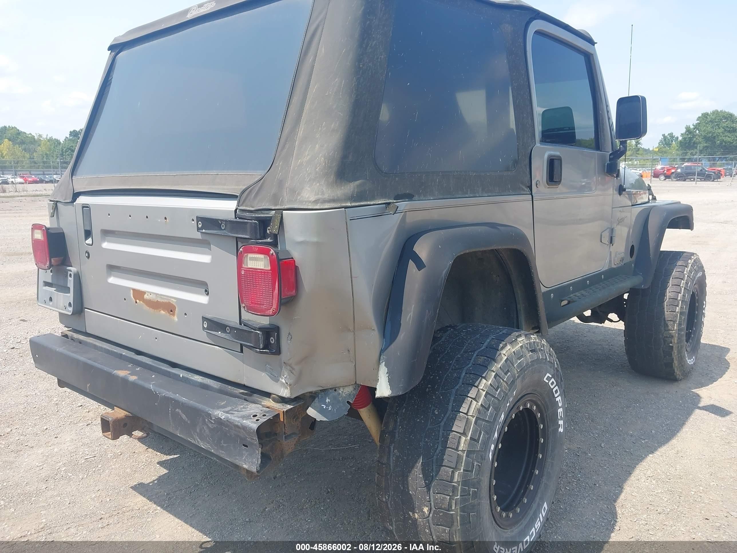 2001 Jeep Wrangler Sport Gray vin: 1J4FA49S71P335956