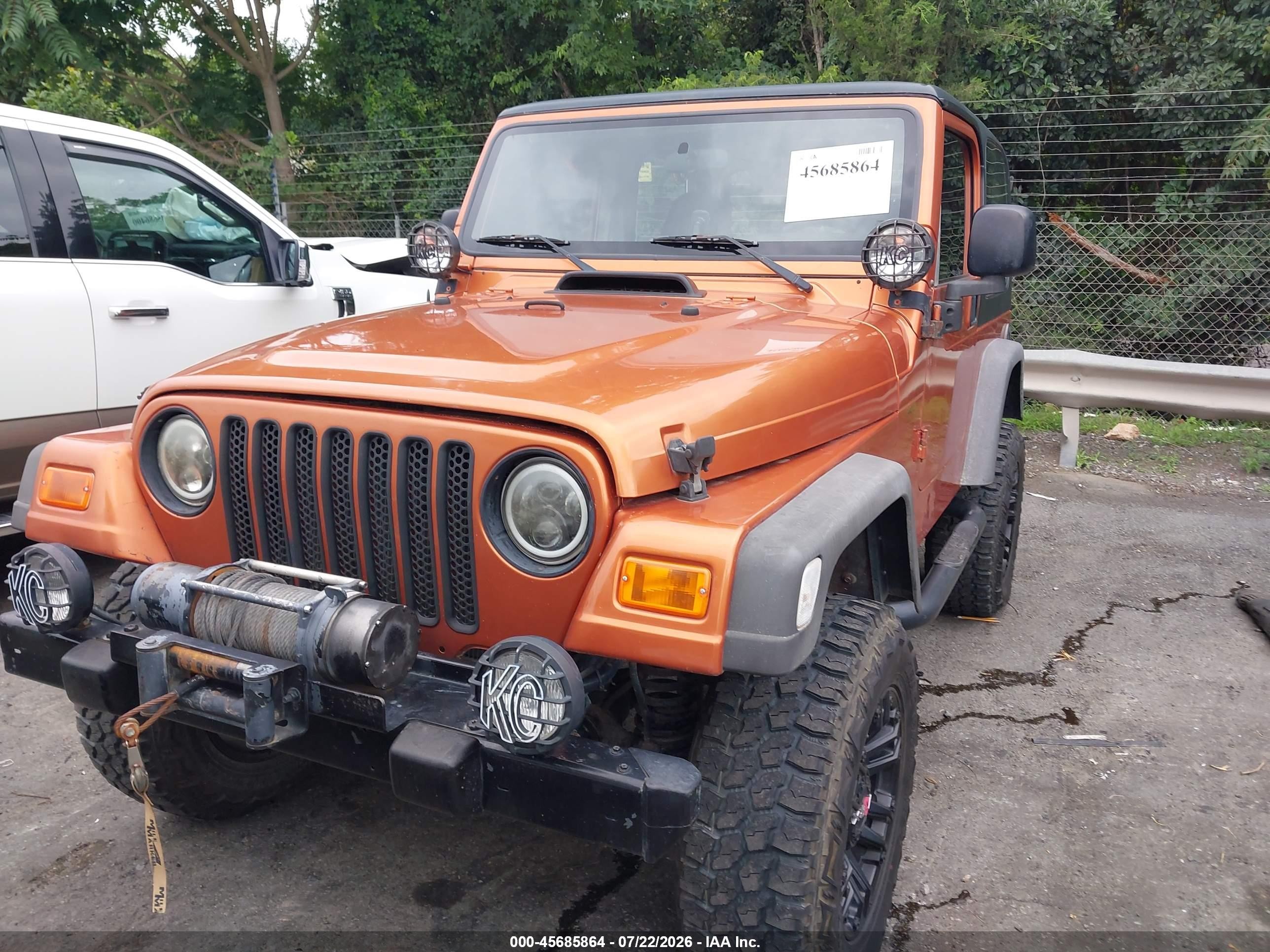 2001 Jeep Wrangler Sport Orange vin: 1J4FA49S71P362672
