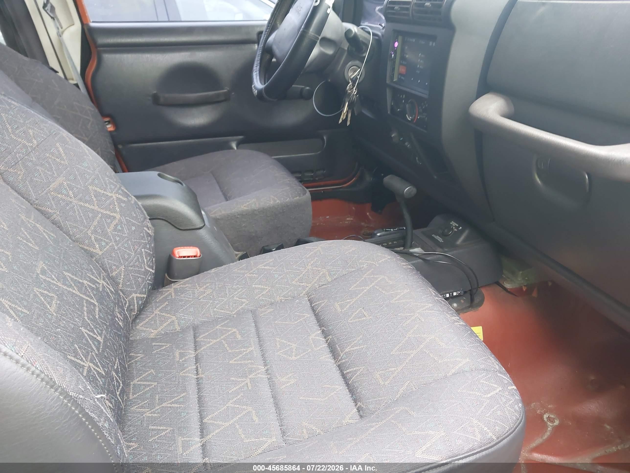 2001 Jeep Wrangler Sport Orange vin: 1J4FA49S71P362672