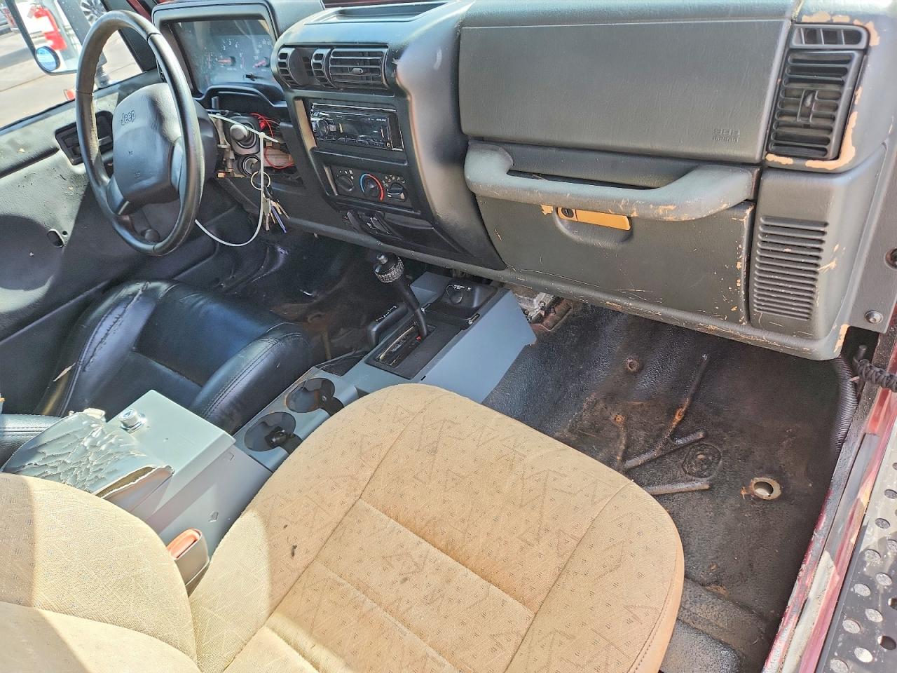 2002 Jeep Wrangler / Tj Sport Burgundy vin: 1J4FA49S72P710102