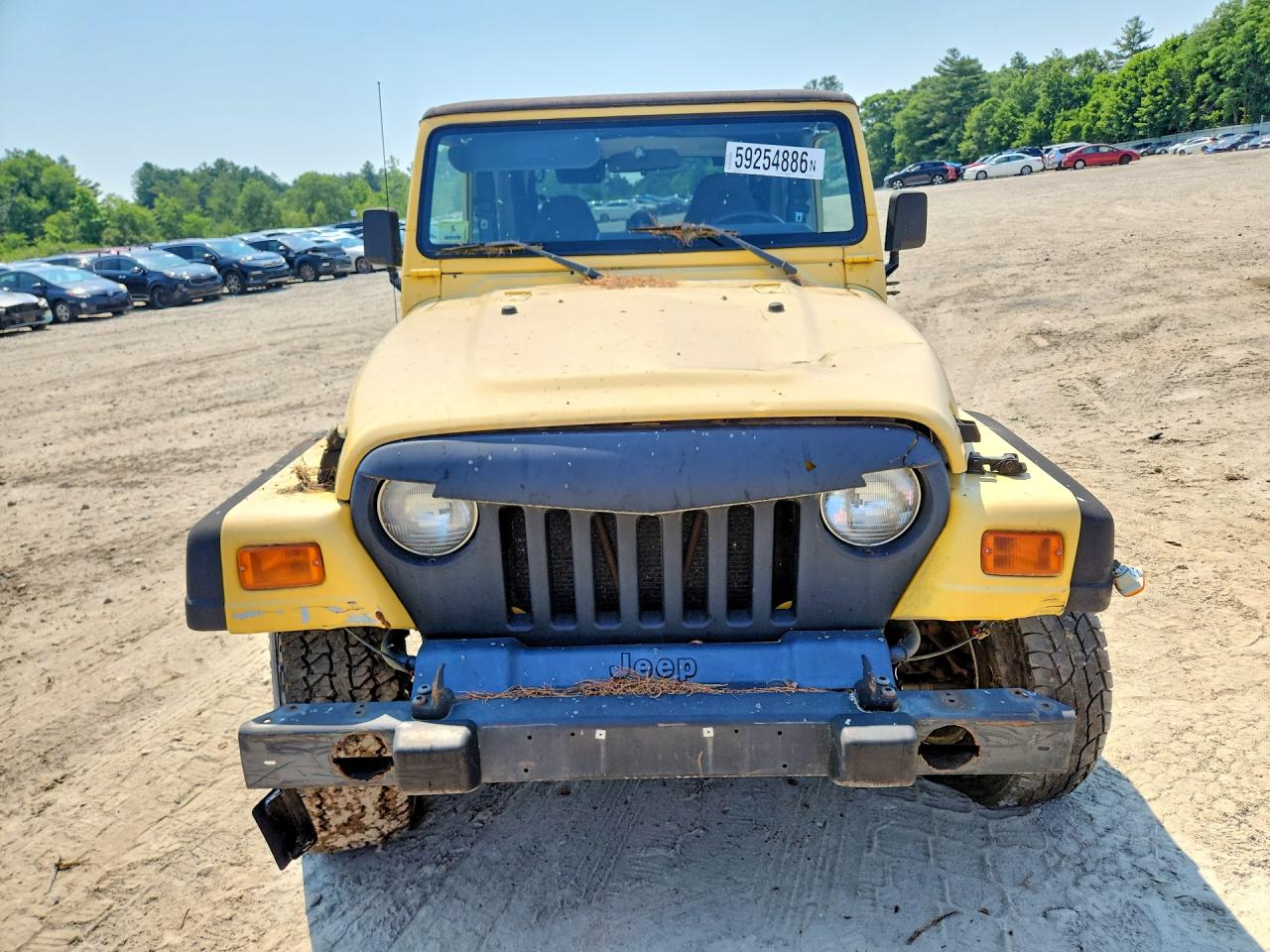 2002 Jeep Wrangler / Tj Sport Yellow vin: 1J4FA49S72P713002