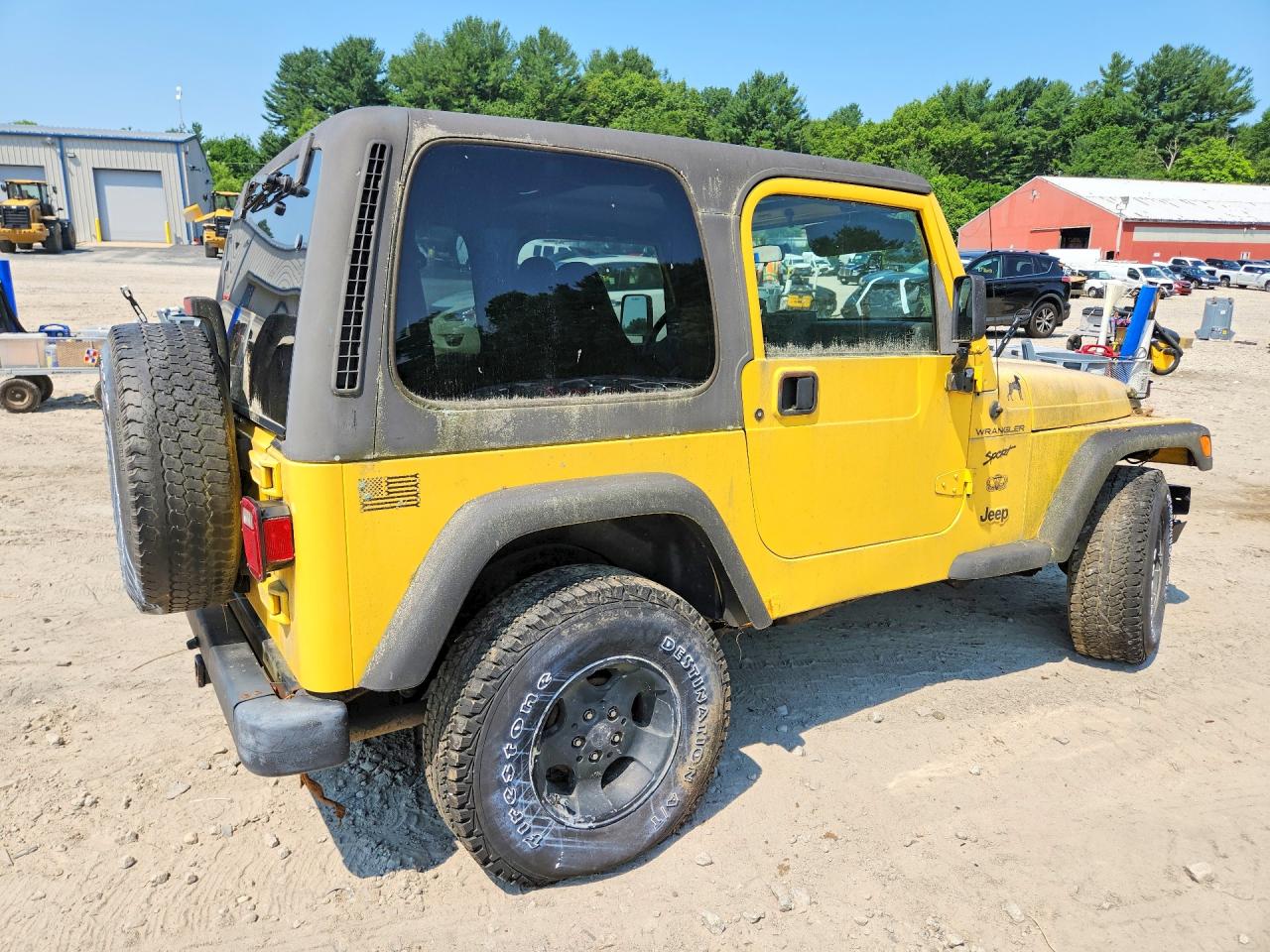 2002 Jeep Wrangler / Tj Sport Yellow vin: 1J4FA49S72P713002